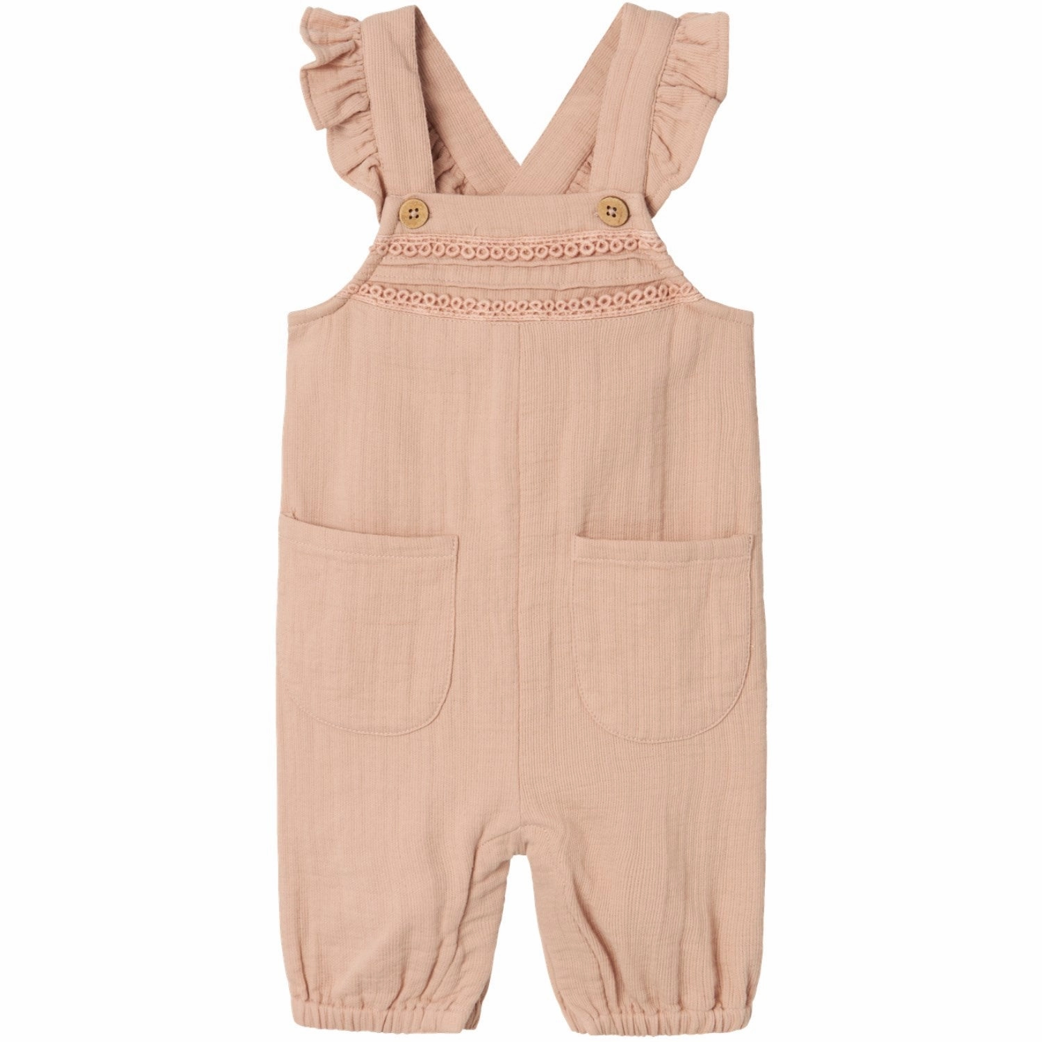 Trendy Cut Comfy Vibes Lil'Atelier Rugby Tan Salene Loose Overalls