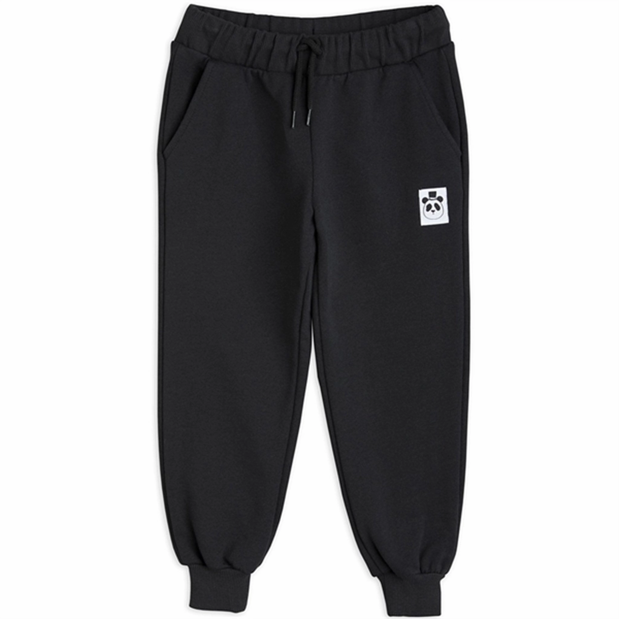EcoFriendly Materials Mini Rodini Basic Solid Sweatpants Black
