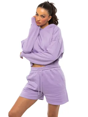 Enzo | Womens Cropped Hoodie Heavyweight Cotton