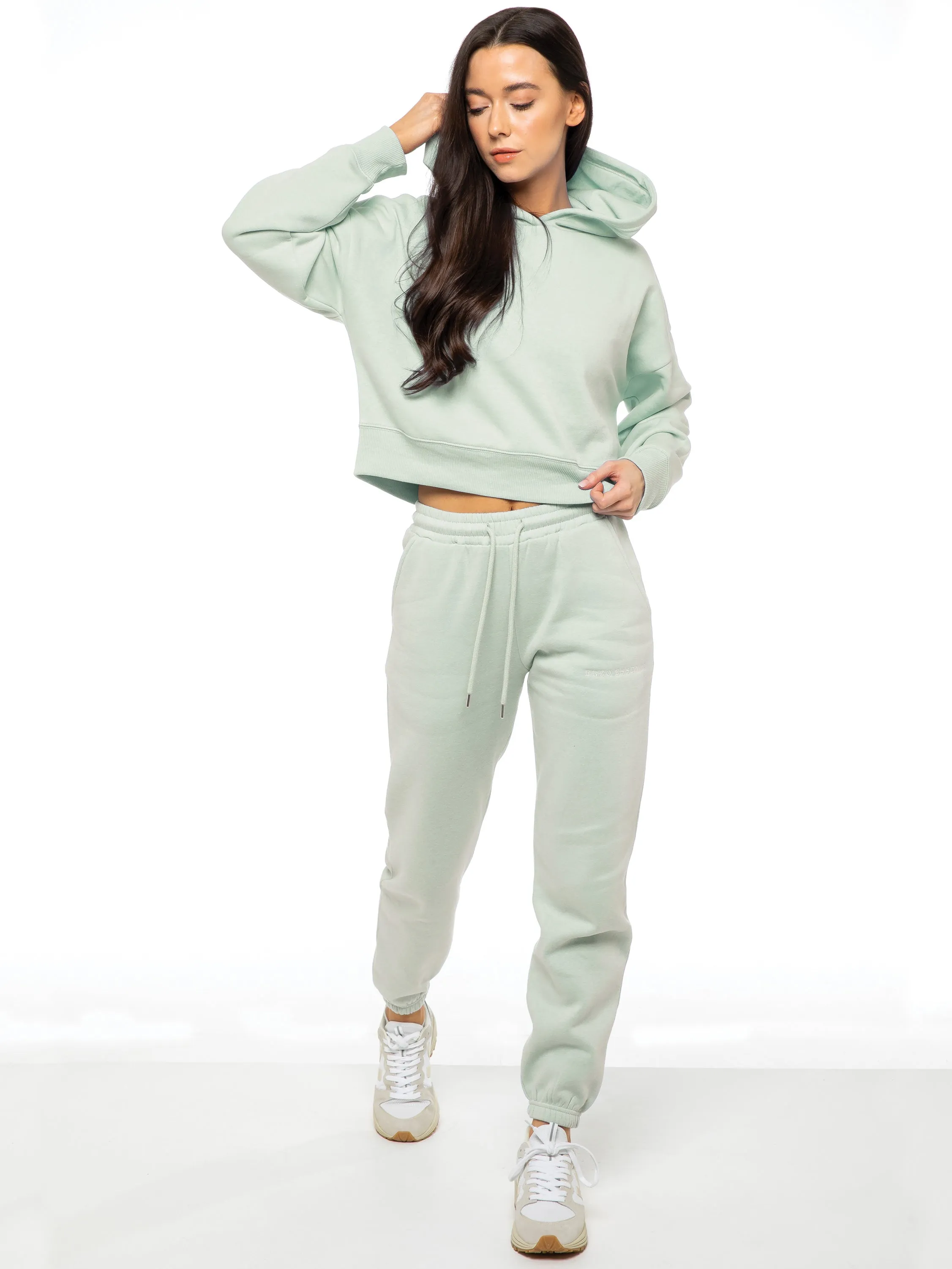 Enzo | Womens Cropped Hoodie Tracksuit Dragonfly like Cozy Sense
