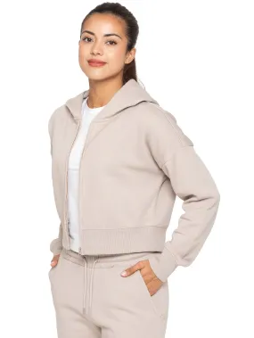 Silkiness Enzo | Womens Cropped Zipped Hoodie