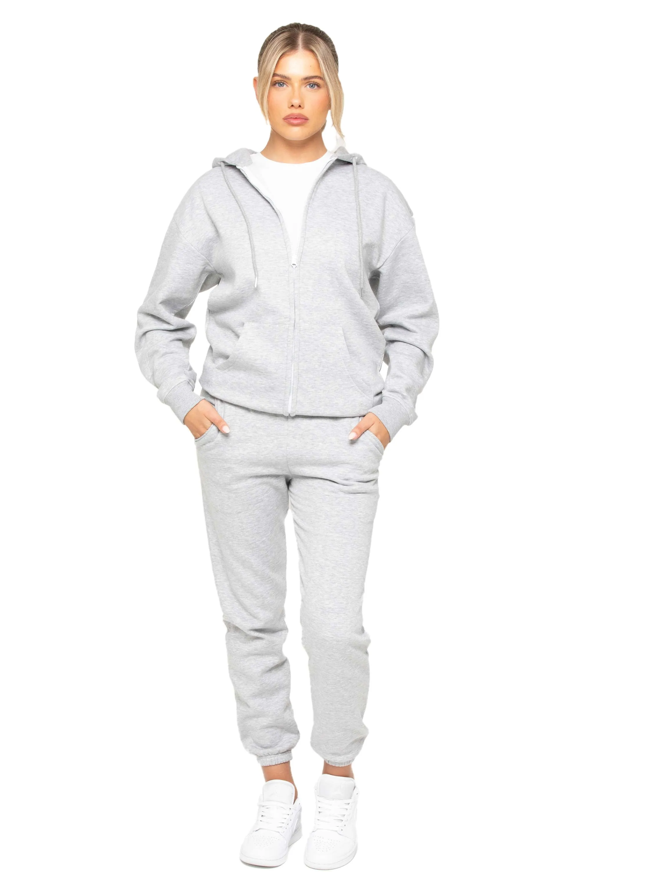 Enzo | Womens Oversized Zip Hoodie Tracksuit Timeless Street