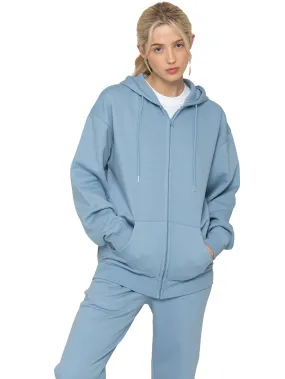 Enzo | Womens Oversized Zipped Hoodie Pronghorn like Eid wear