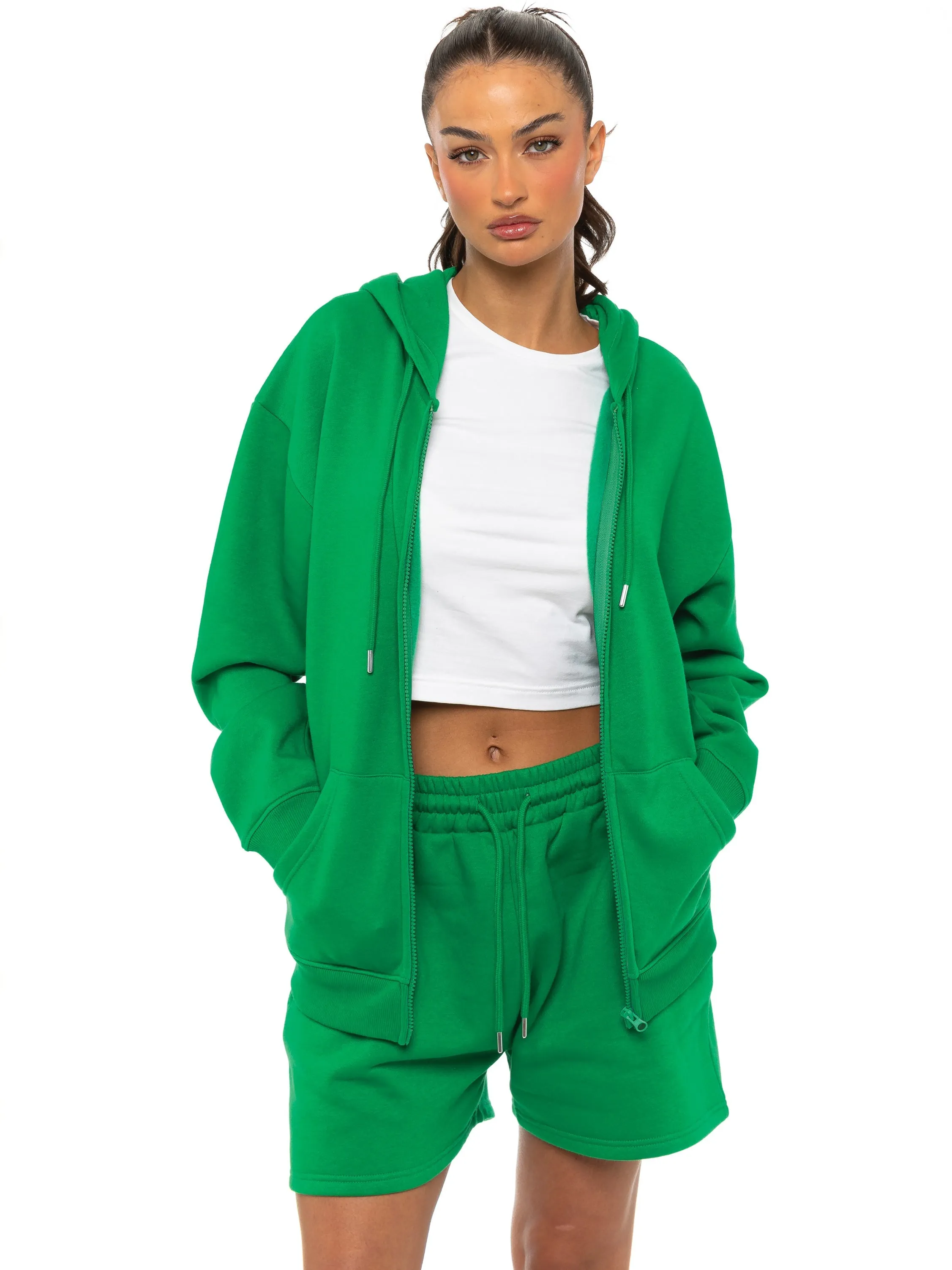UPF Protection Two Way Zipper Enzo | Womens Oversized Zipped Hoodie