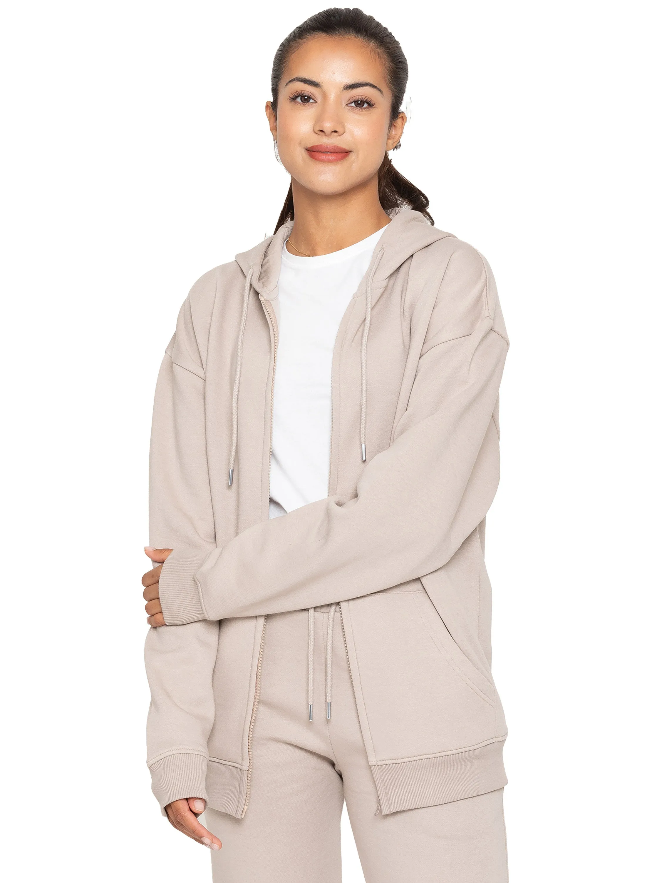 Street Look Wear Enzo | Womens Oversized Zipped Hoodie