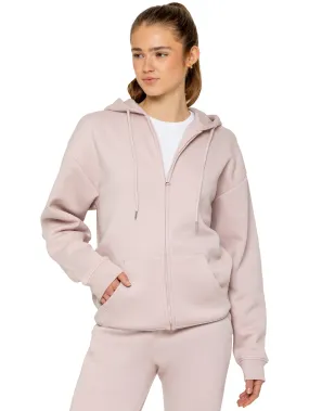 Enzo | Womens Oversized Zipped Hoodie Polyester Blend Street Energy