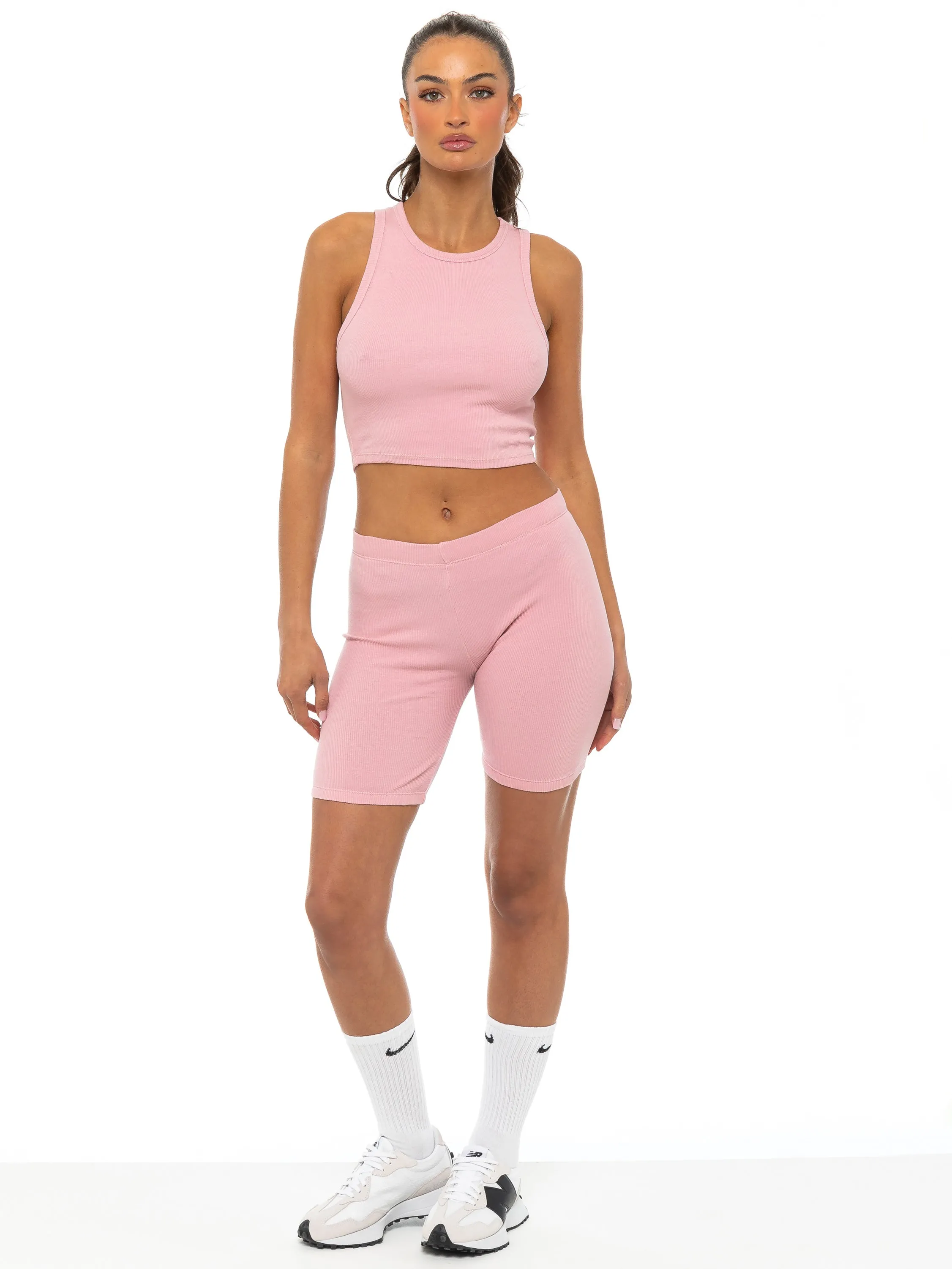 Enzo | Womens Ribbed Vest and Shorts product competitive edge