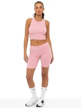 product earthy warmth product chambray casualness Enzo | Womens Ribbed Vest and Shorts