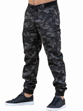 All Day Fit Enzo | Mens Cargo Cuffed Trousers