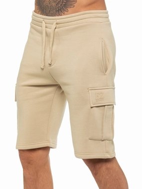 Enzo | Mens Cargo Fleece Shorts campers