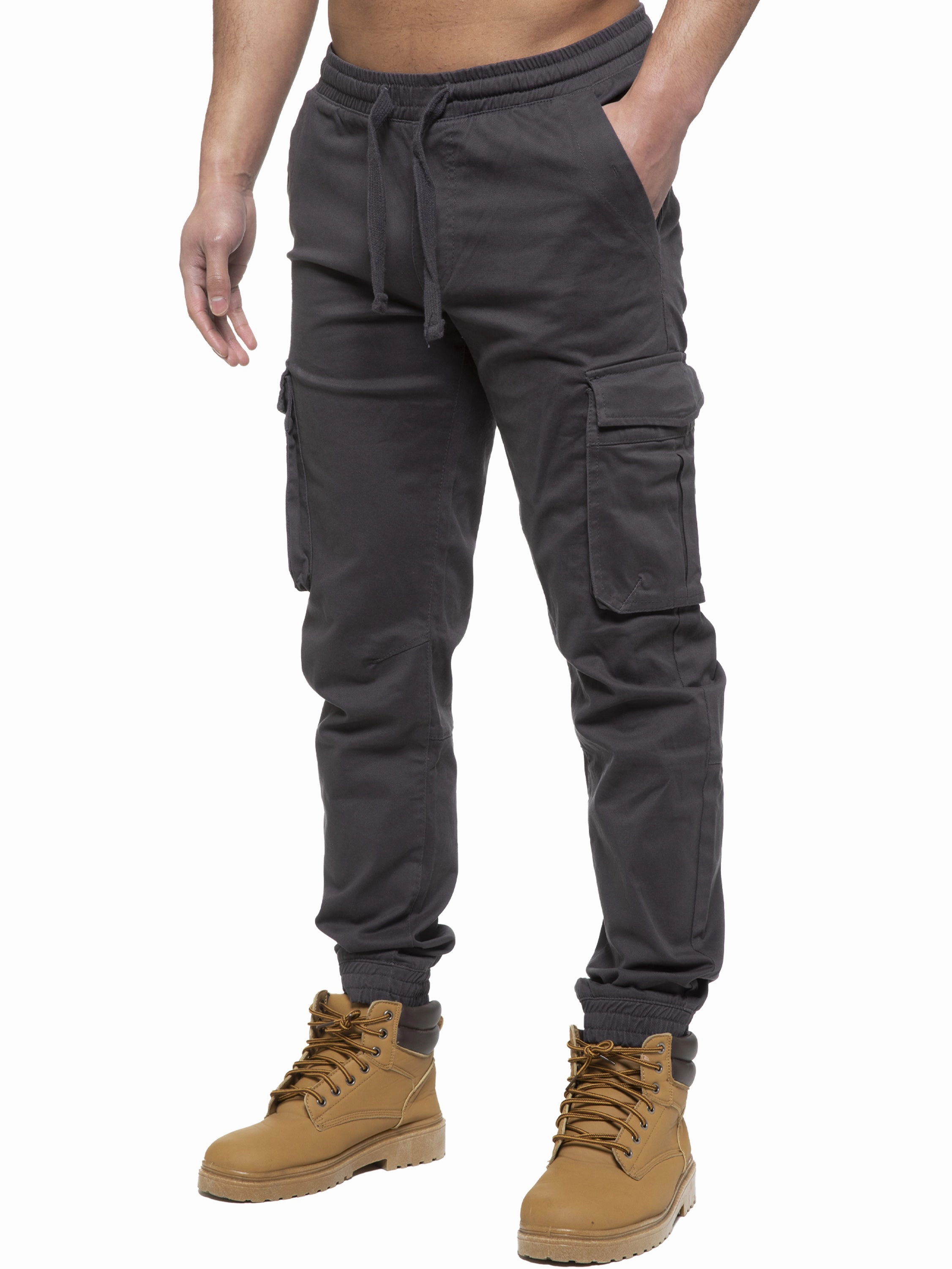 Non Binding Cuffs Enzo | Mens Cargo Jogger Jeans
