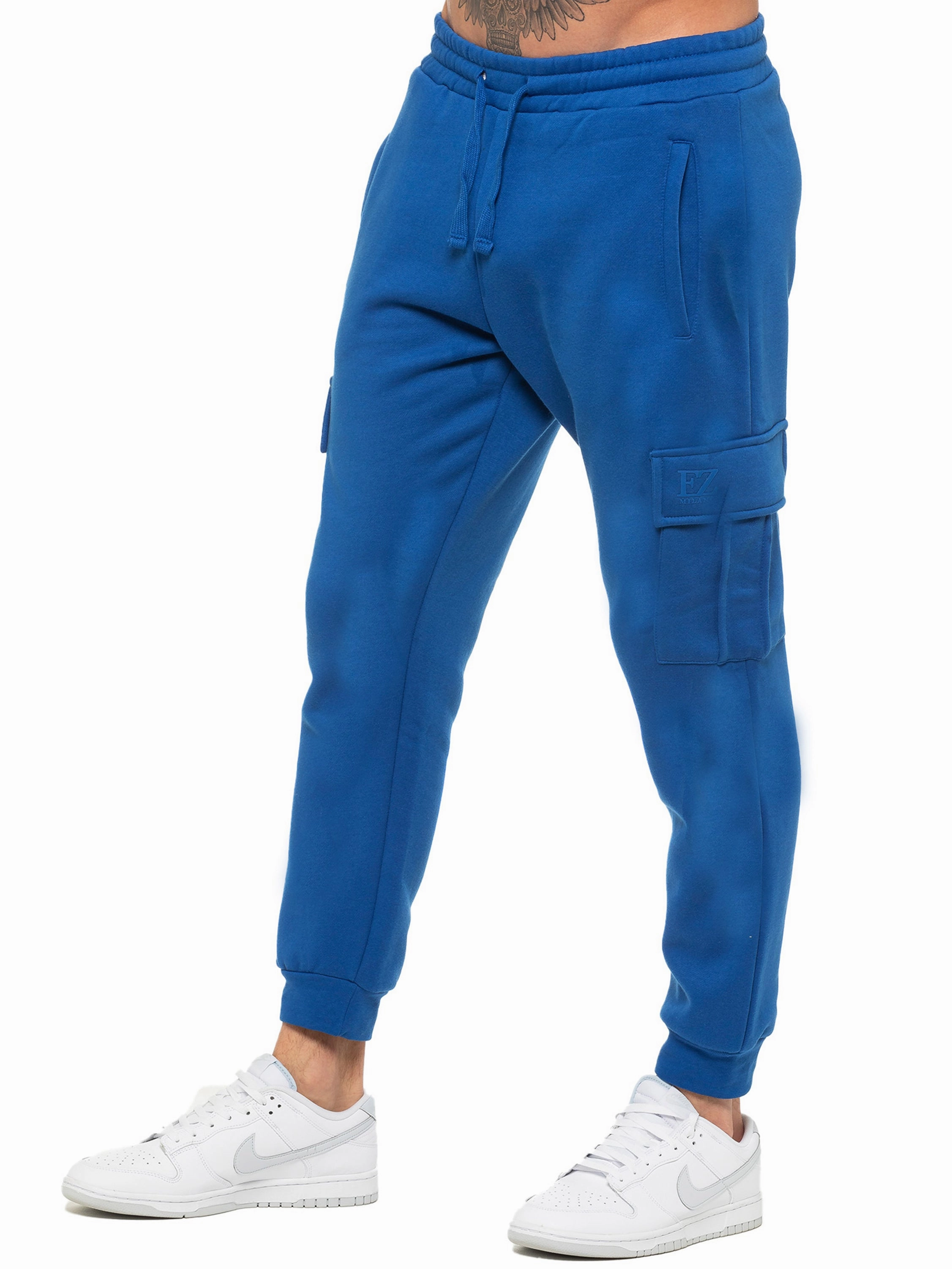 Enzo | Mens Cargo Joggers ElasticFreeCuffs Adjustable drawstring