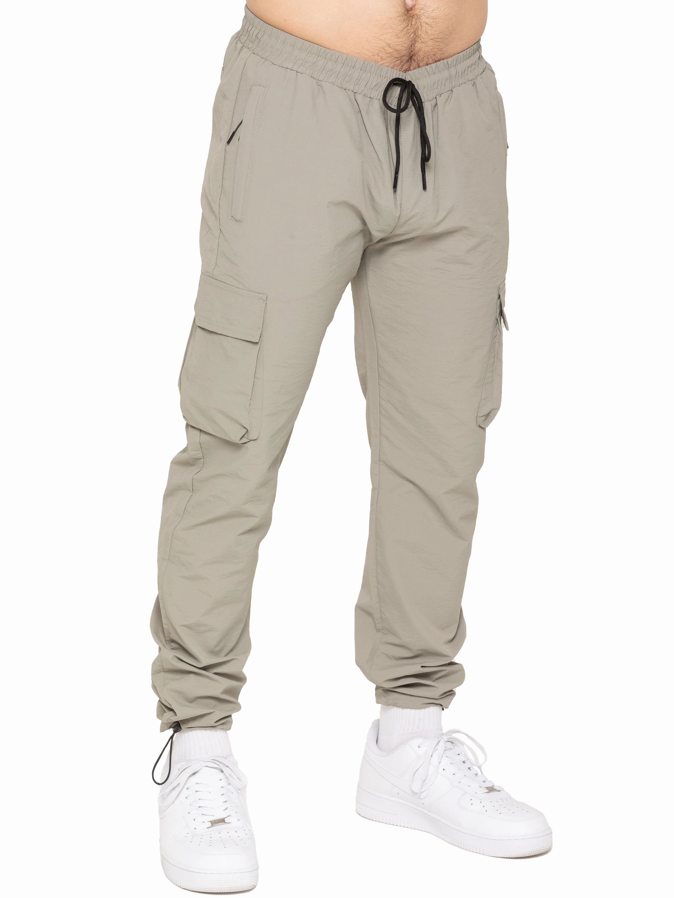 Enzo | Mens Cargo Trousers Stretchable Elasticized Cuffs