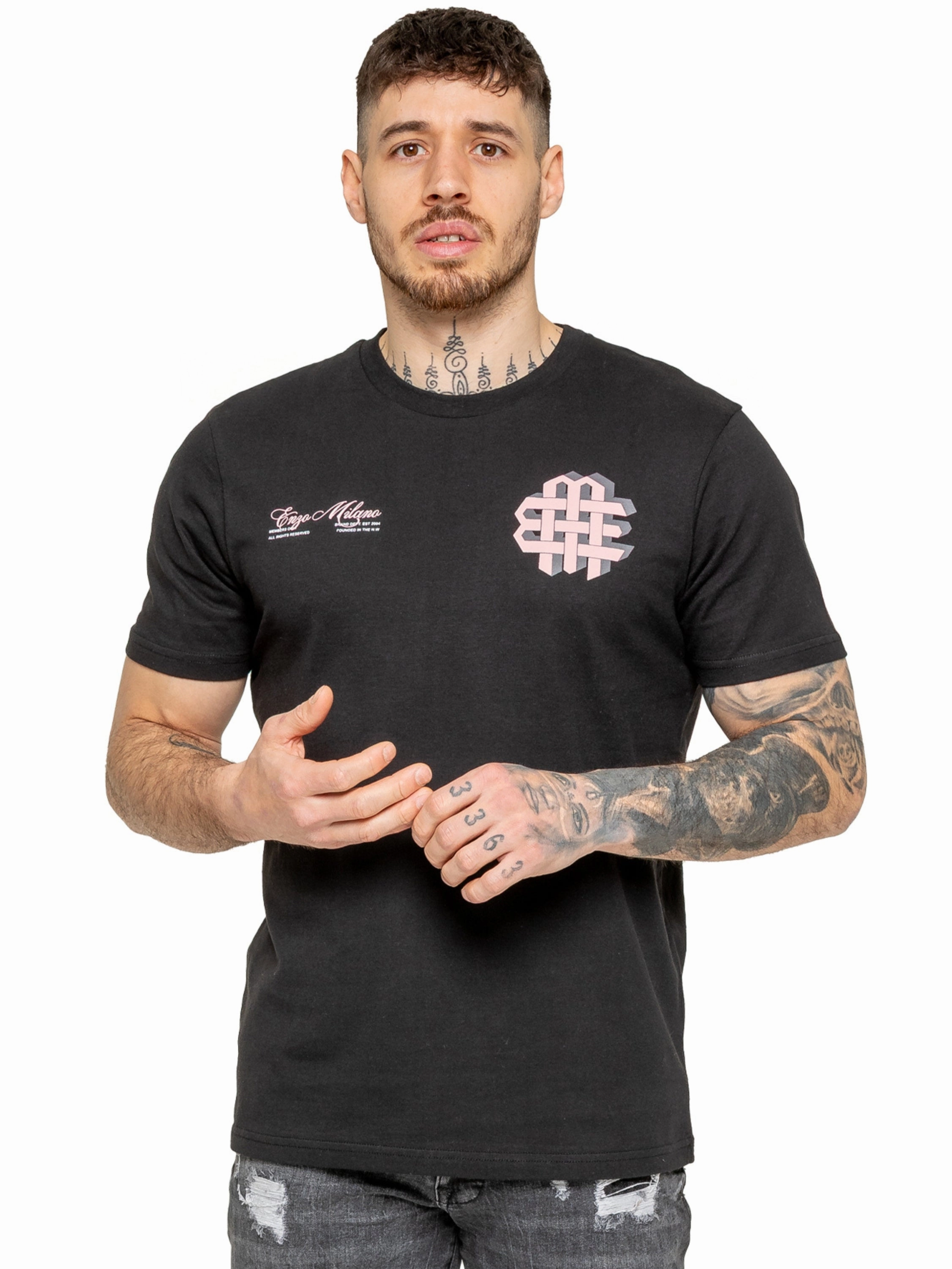 WrinkleFreeFabric Enzo | Mens Printed T-Shirt