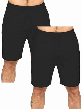 Anti Sag Technology Enzo | Mens Textured Summer Shorts 2 Pack