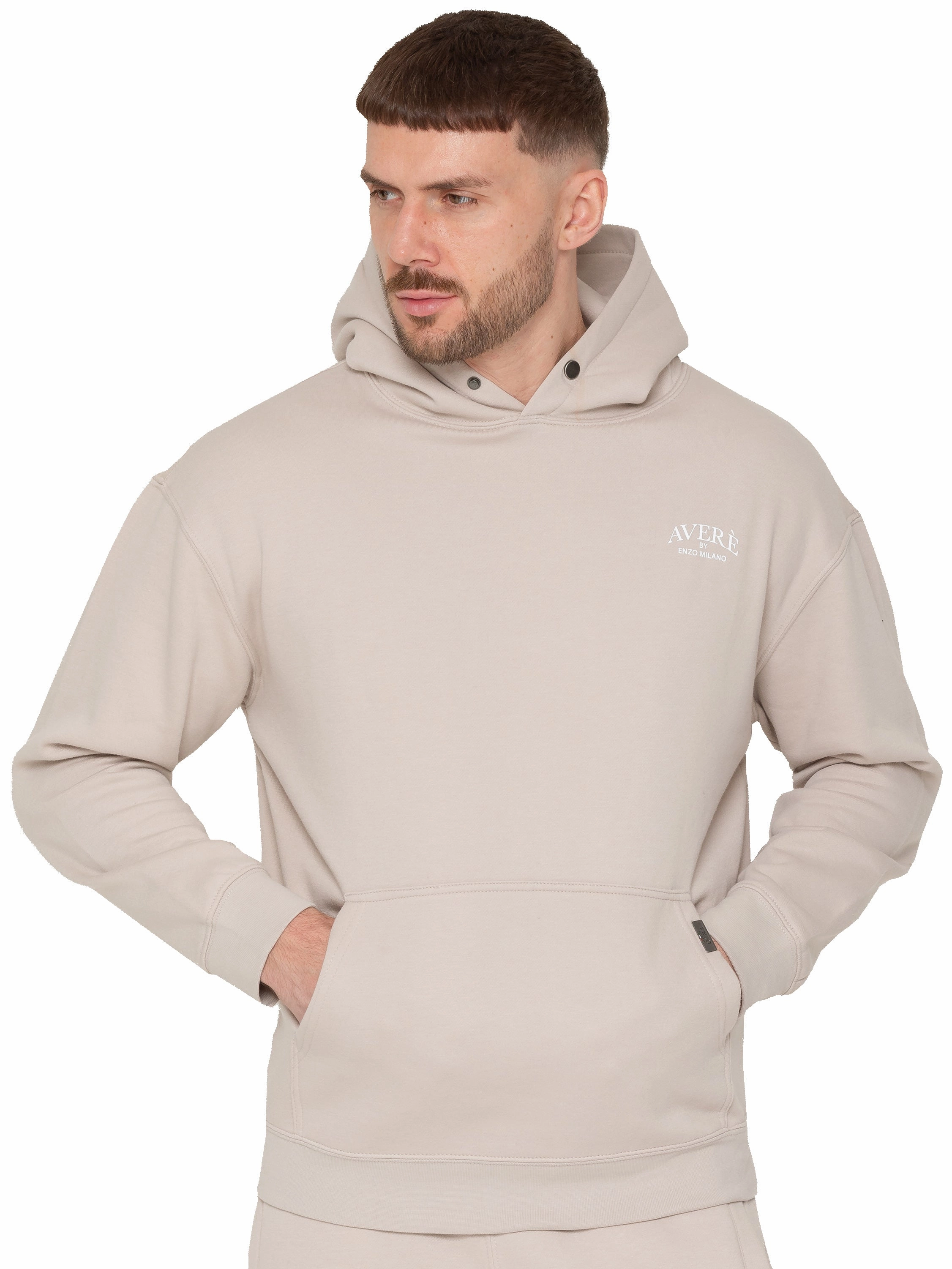 Enzo Milano | Mens Oversized Hoodie Abrasion Resistant Fabric