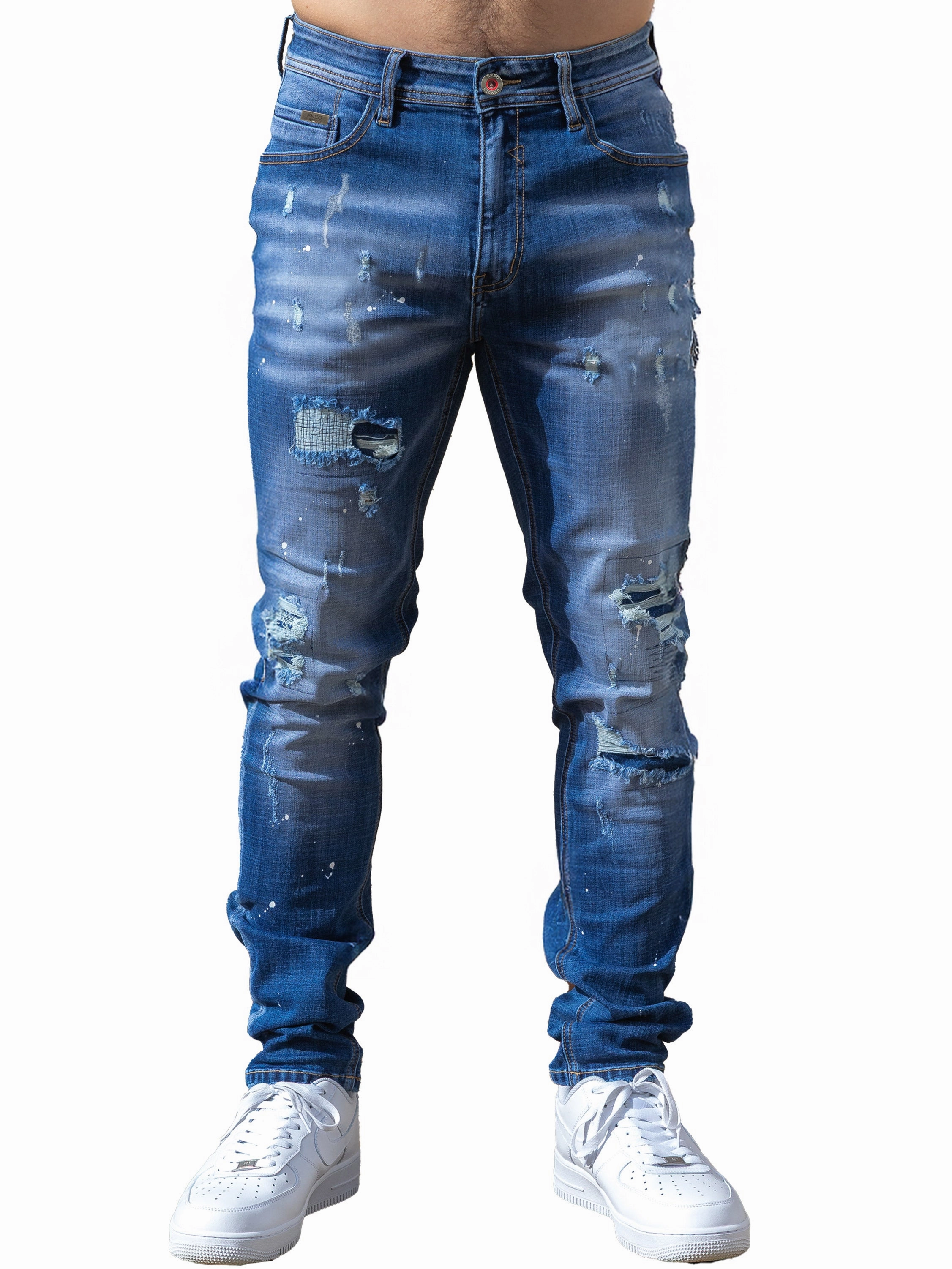 Urban Utility Enzo Milano | Mens Ripped Jeans