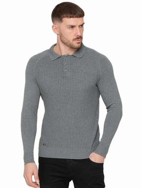 SoftTouch Material Enzo Milano | Mens Waffle Knit Jumper