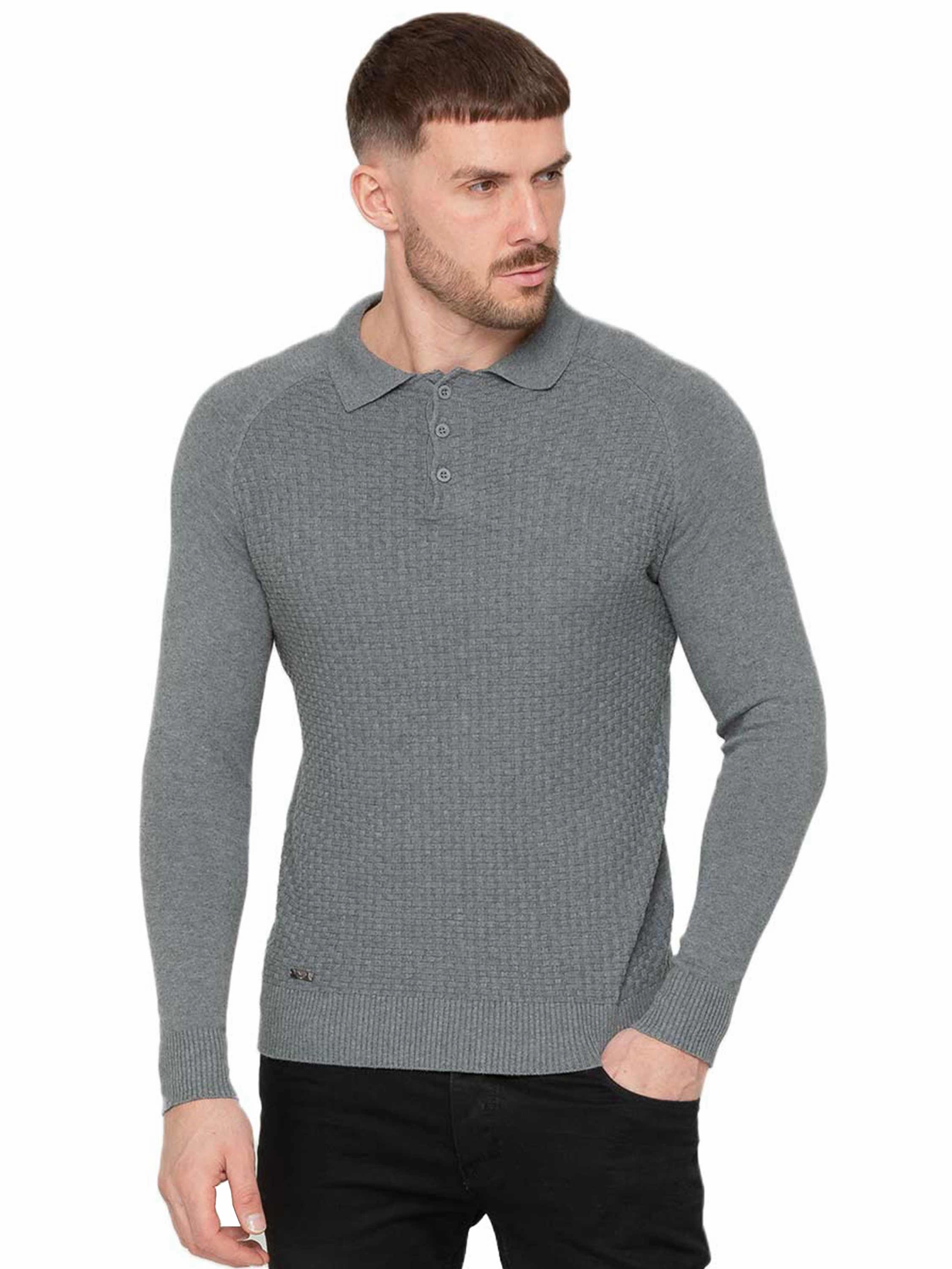 Daily Casual Enzo Milano | Mens Waffle Knit Jumper