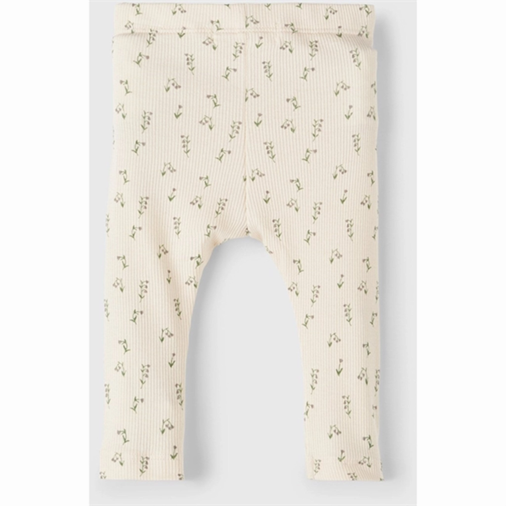 Lil'Atelier Whitecap Gray/Wet Weather Gago Slim Leggings Stretchy Fit Quick Dry Minimalist Style