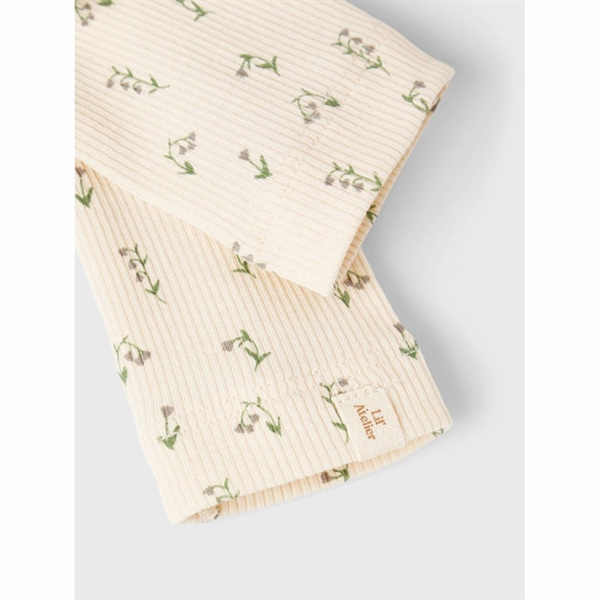 Lil'Atelier Whitecap Gray/Wet Weather Gago Slim Leggings Petite Size Durable Stitch Fade Resistant Weekend Trip