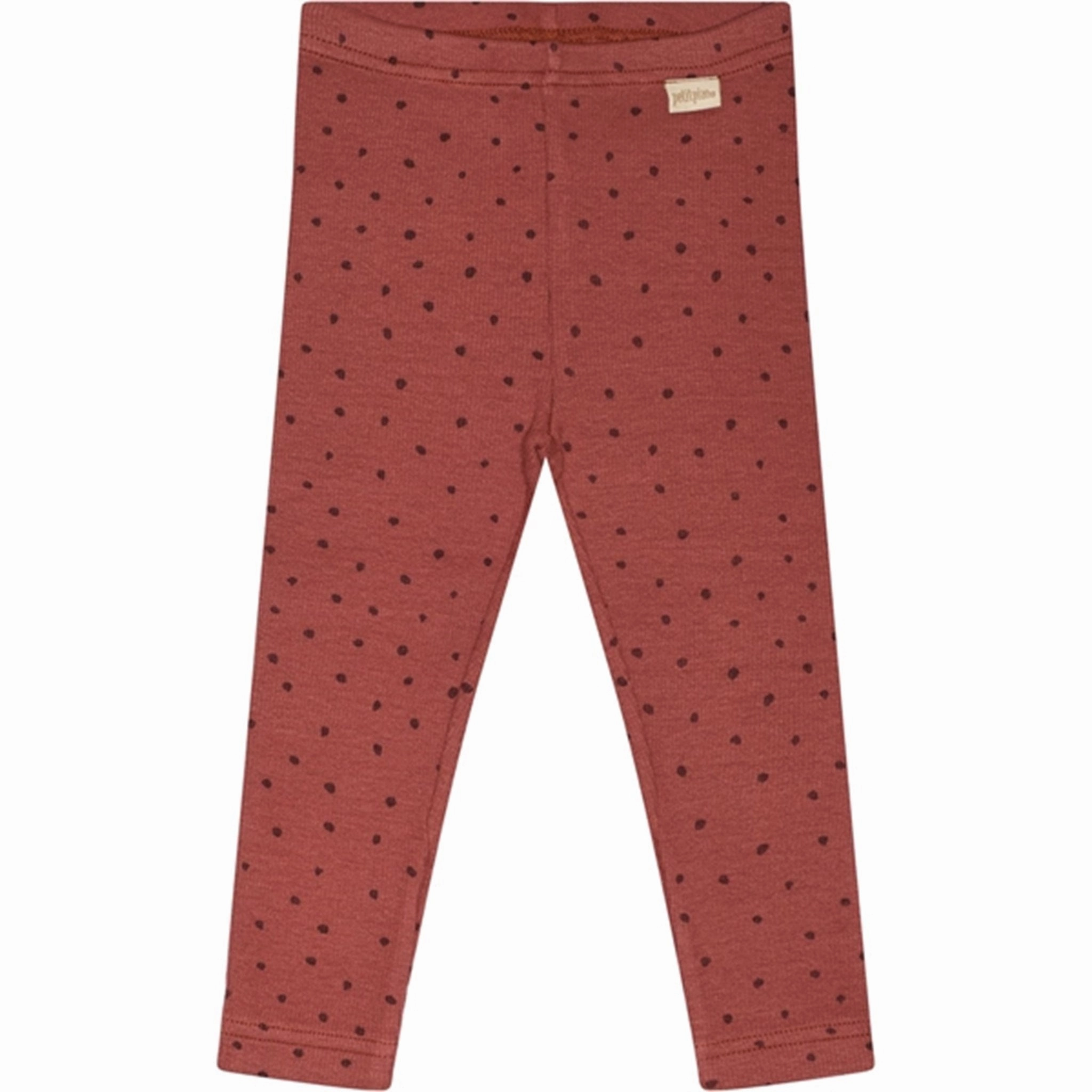 Petit Piao? Berry Dust/Dark Red Leggings Modal Dot Compression Fit chlorine resistant