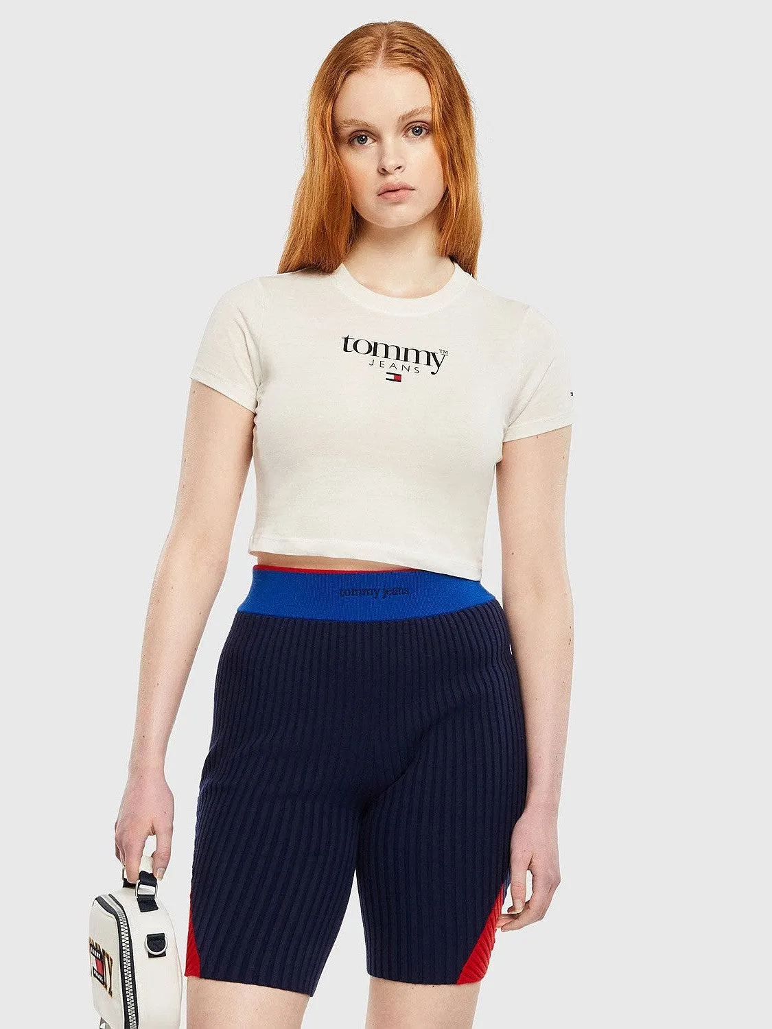 Job Interview Essential Logo Cropped Fit T-Shirt