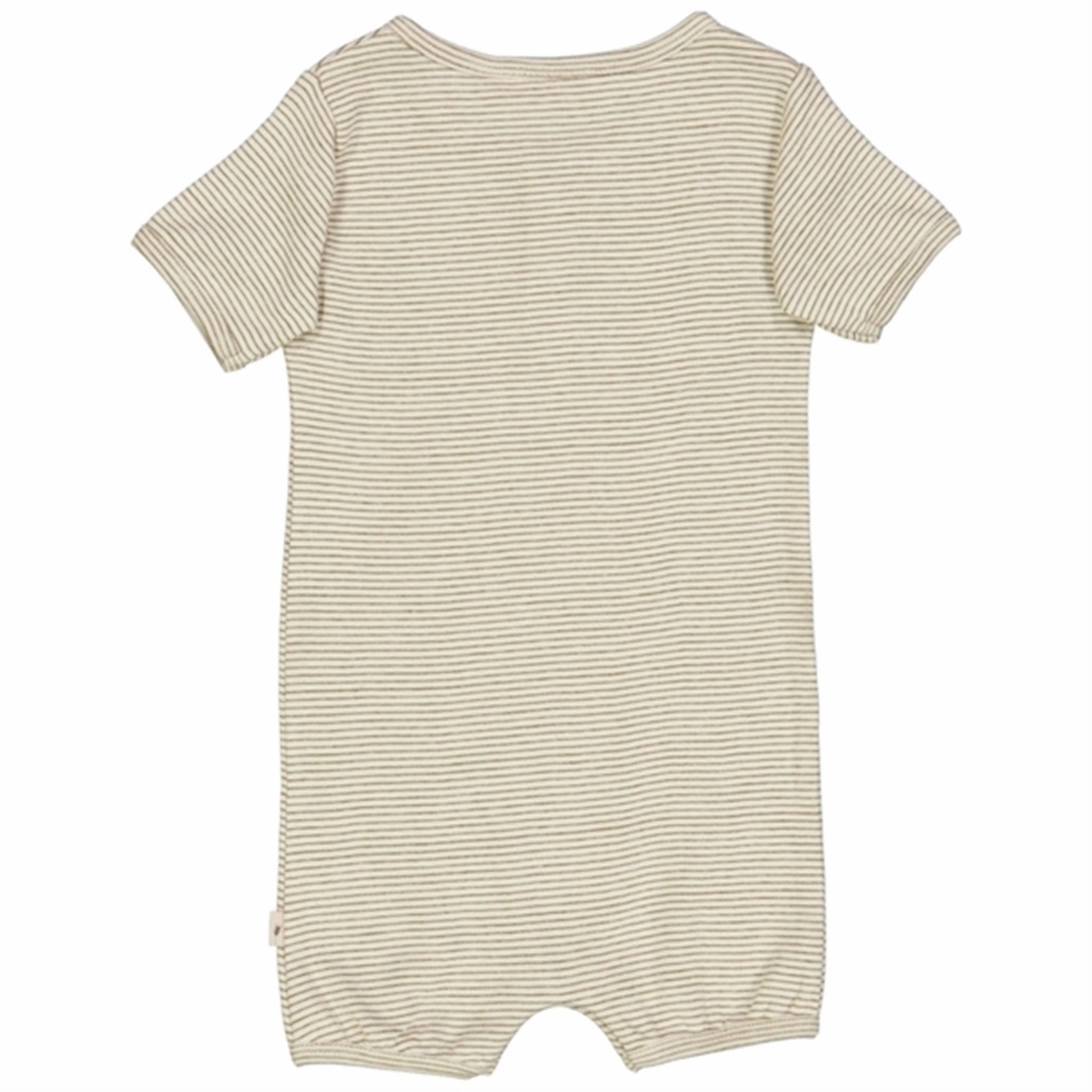 Essential Family Dinner Date Wheat Seaweed Stripe Gus Romper