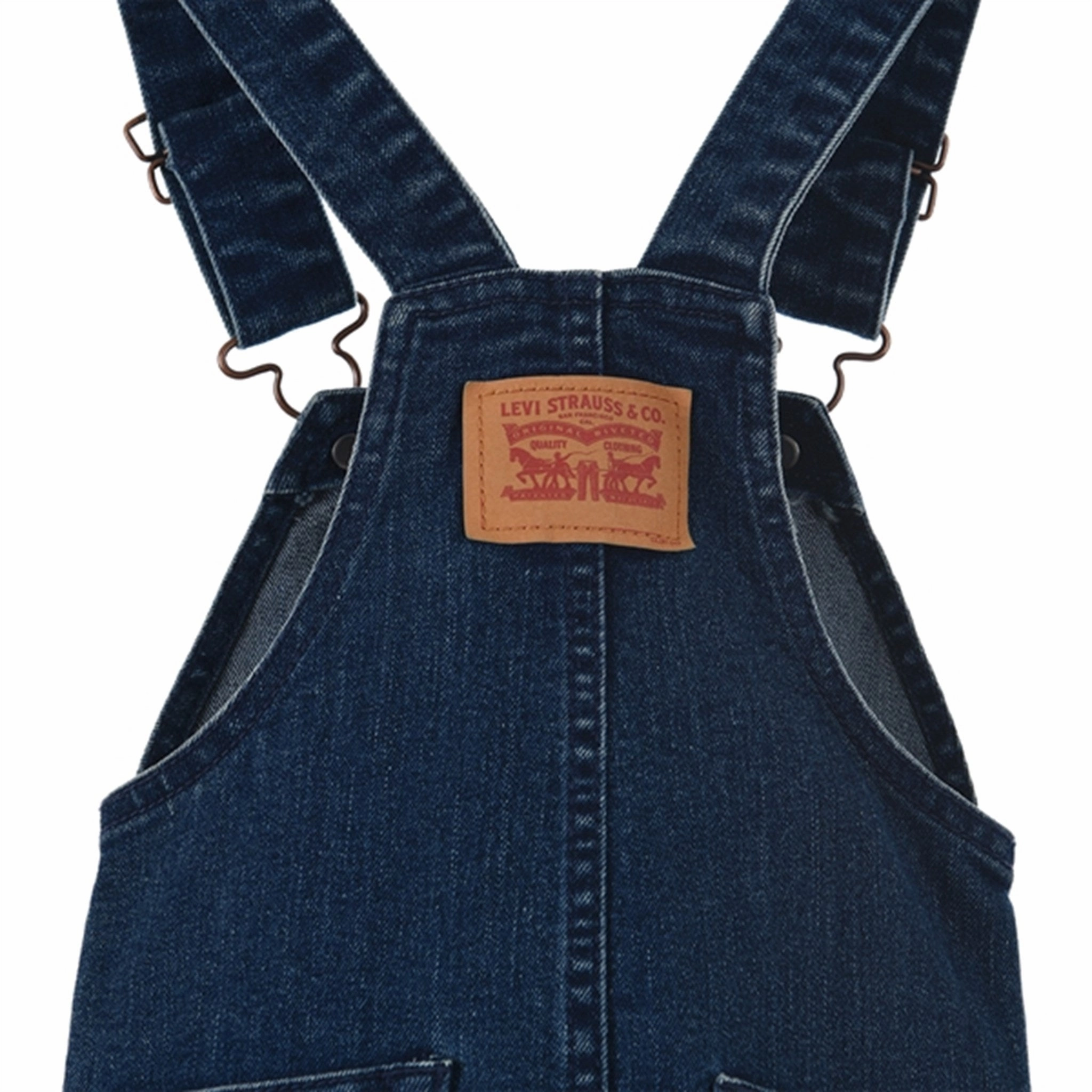 Anti Static Fabric Freedom Fit Levi's Denim Shortalls Blue