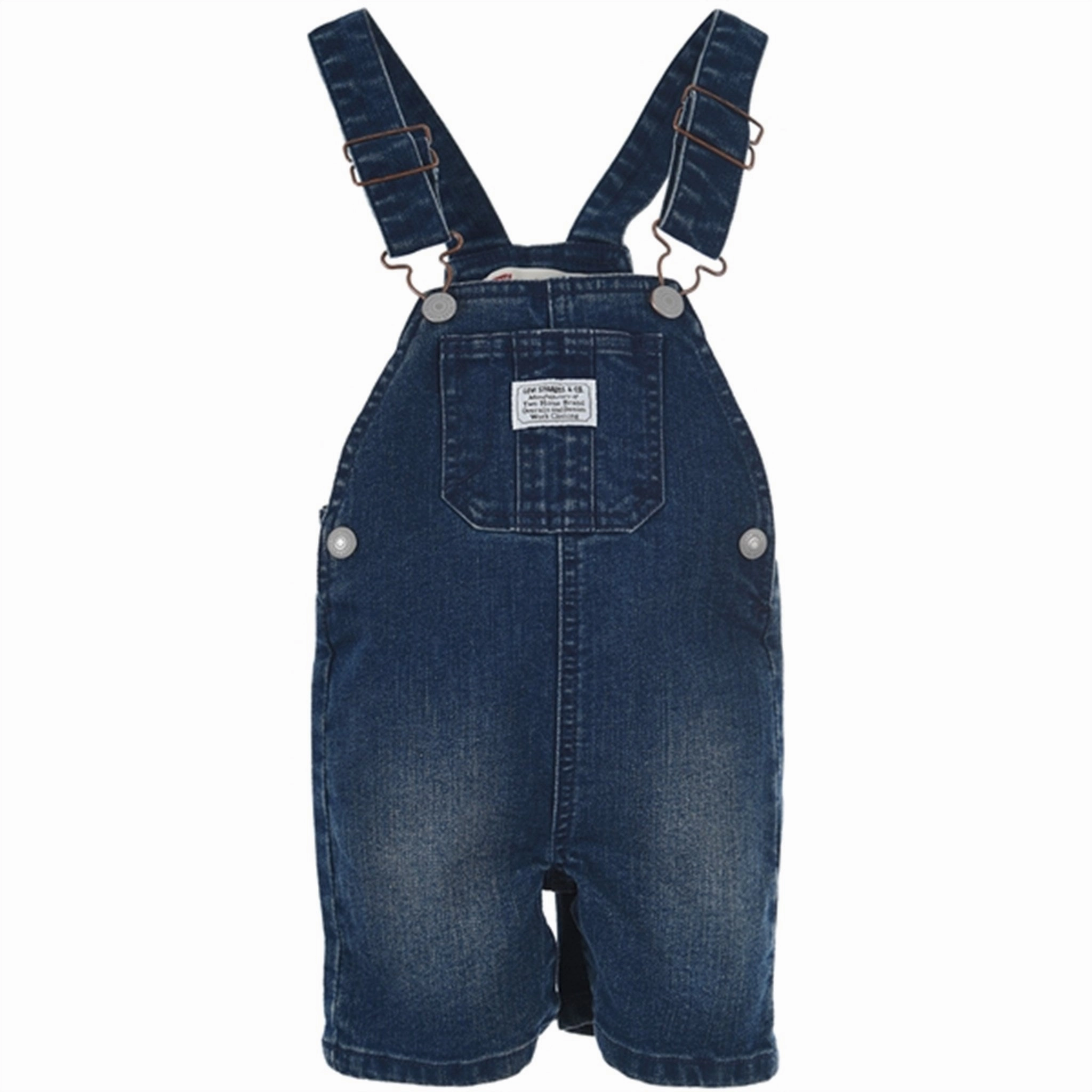 Abrasion Resistant Surface Levi's Denim Shortalls Blue
