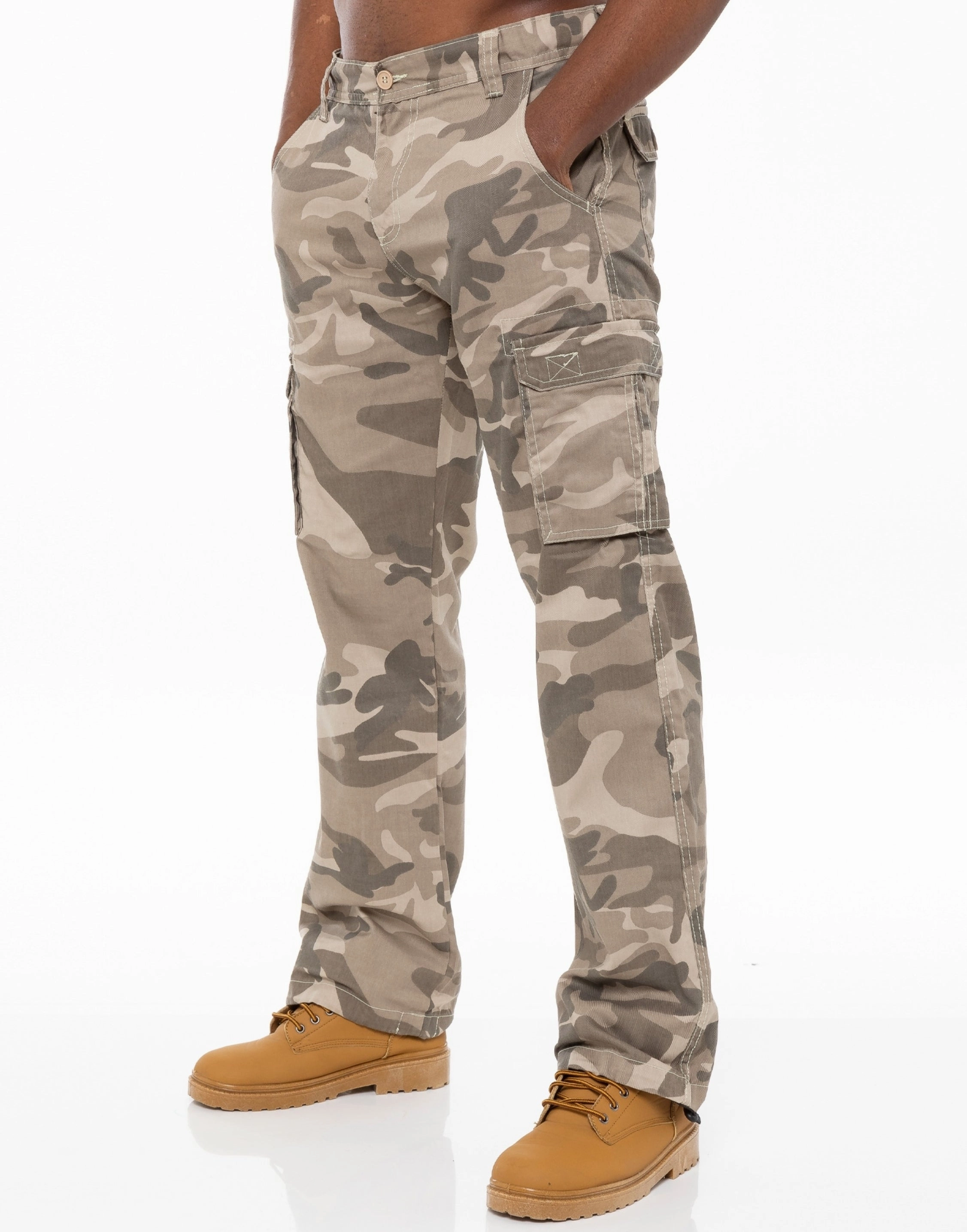 General Fit Kruze | Mens Cargo Camo Trousers
