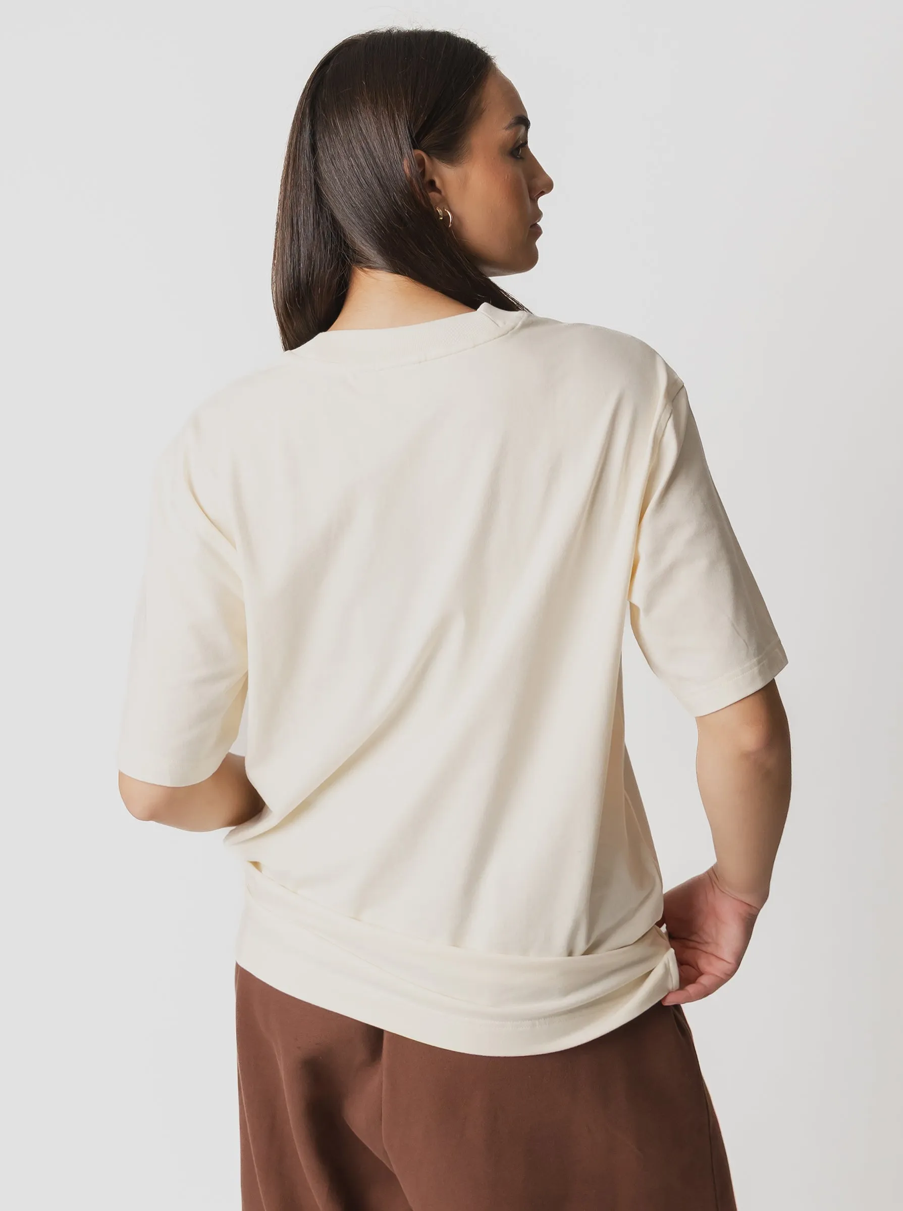 Everyday Chic Essentials Linear Oversized T-Shirt