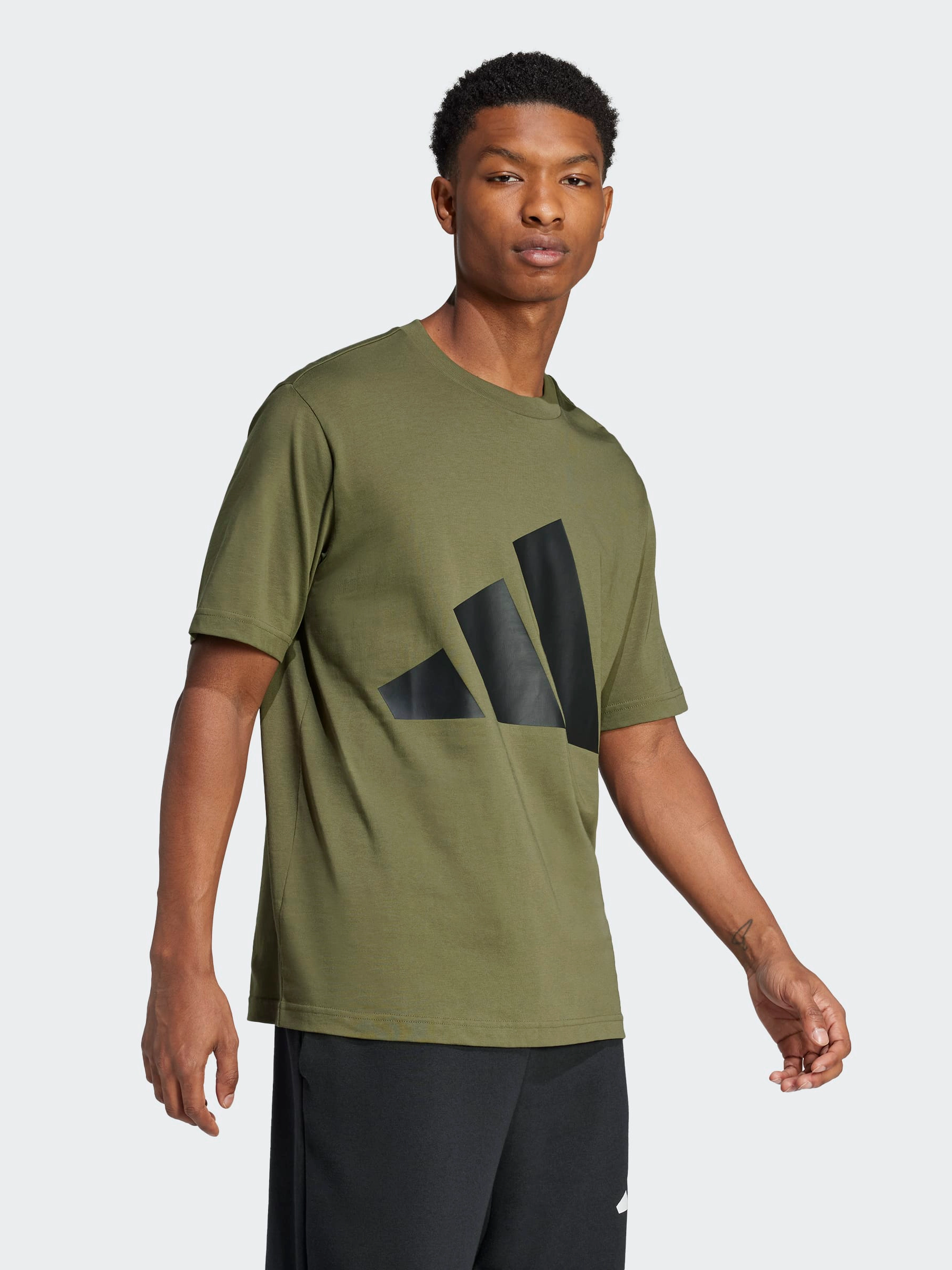 Heat Transfer Printing BioBased Fibers Essentials Big Logo Single Jersey Tee