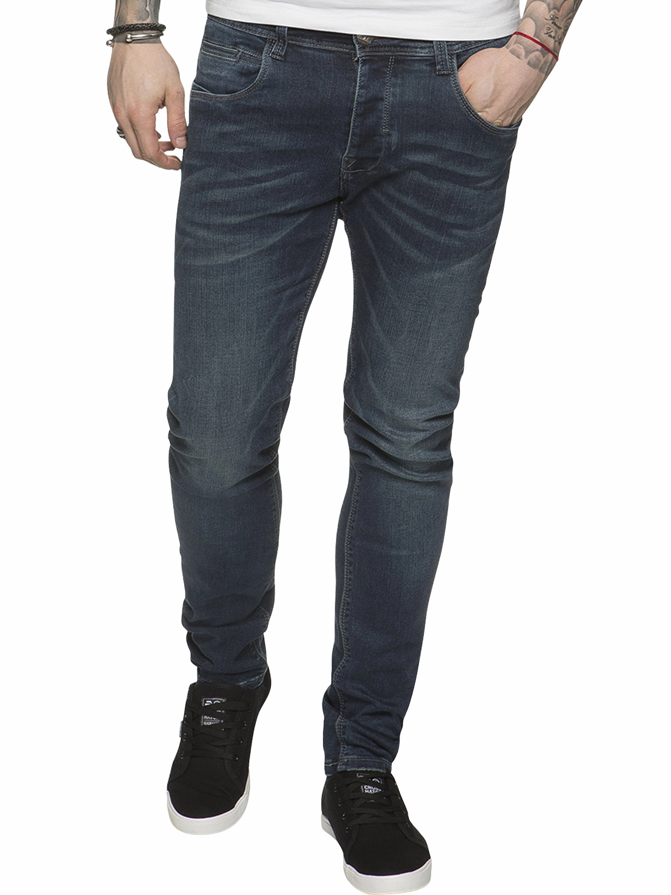 Eco Friendly Fashion Lover Morning Stroll Daily Outfit ETO | Designer Mens Reflex Super Skinny Denim Jeans