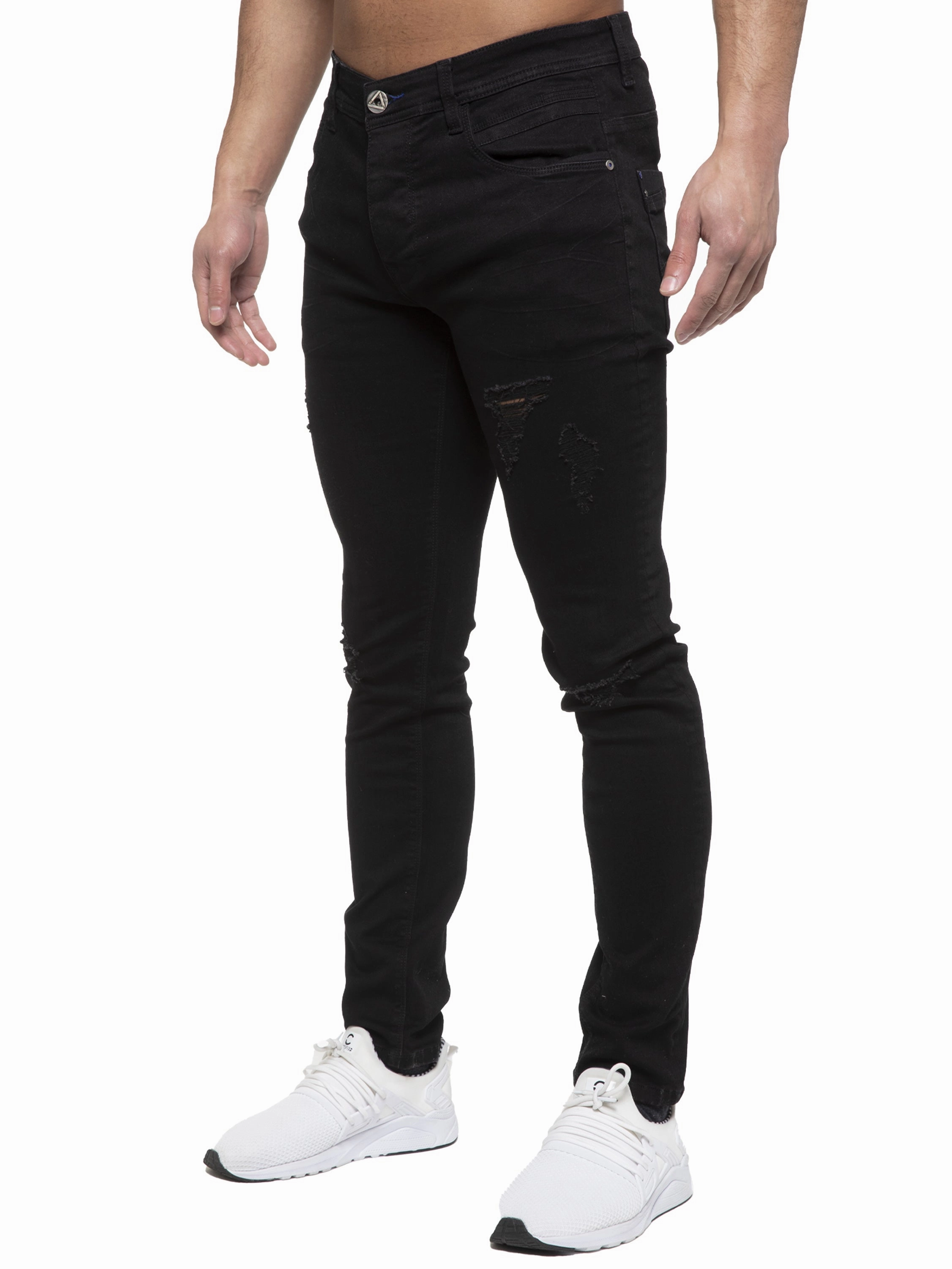Subtle Look ETO | Mens Designer Hyperstretch Skinny Fit Distressed Jeans