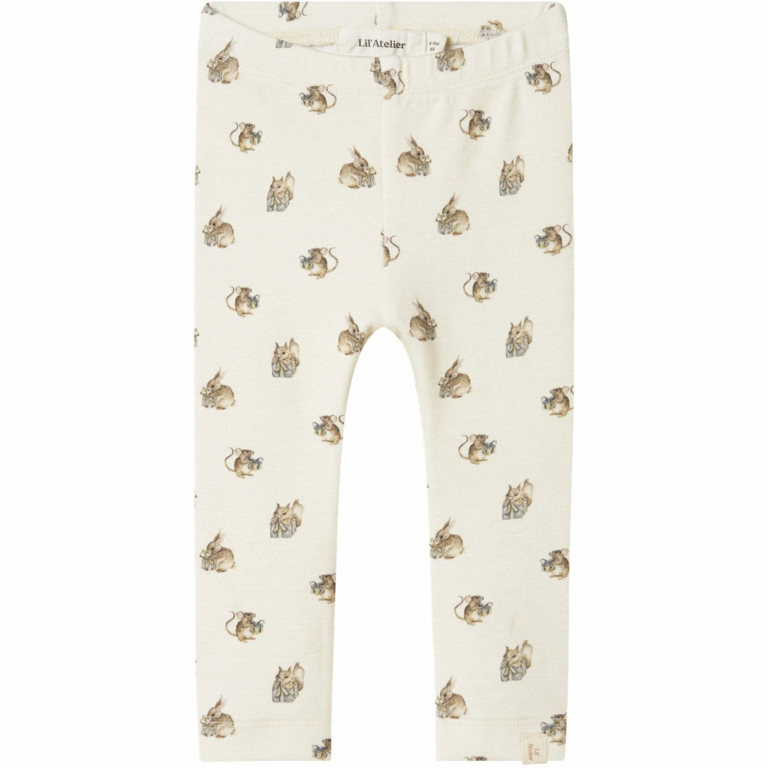 Lil'Atelier Turtledove Gayo Gno Slim Leggings Lightweight Fit