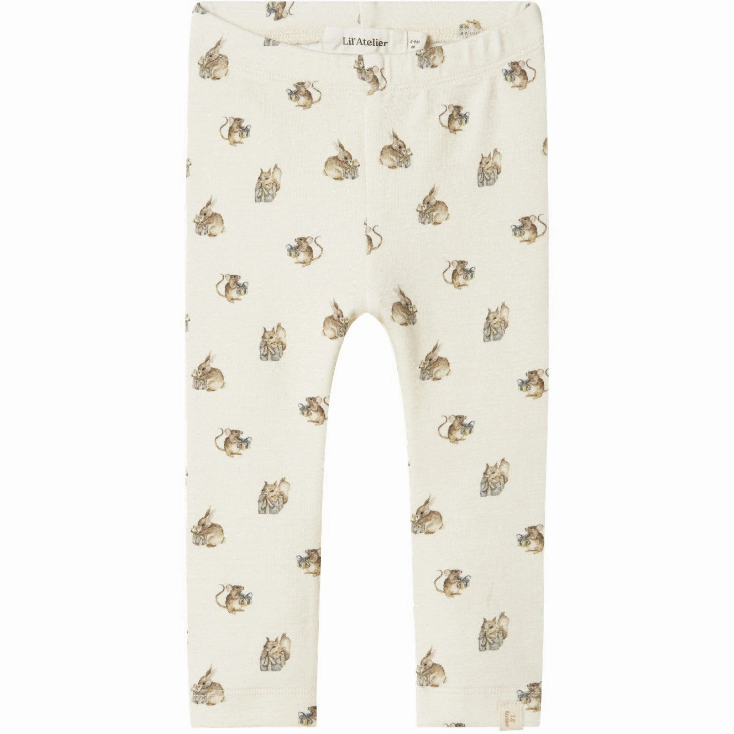 Stay Active Comfortable Fit Wear Lil'Atelier Turtledove Gayo Gno Slim Leggings