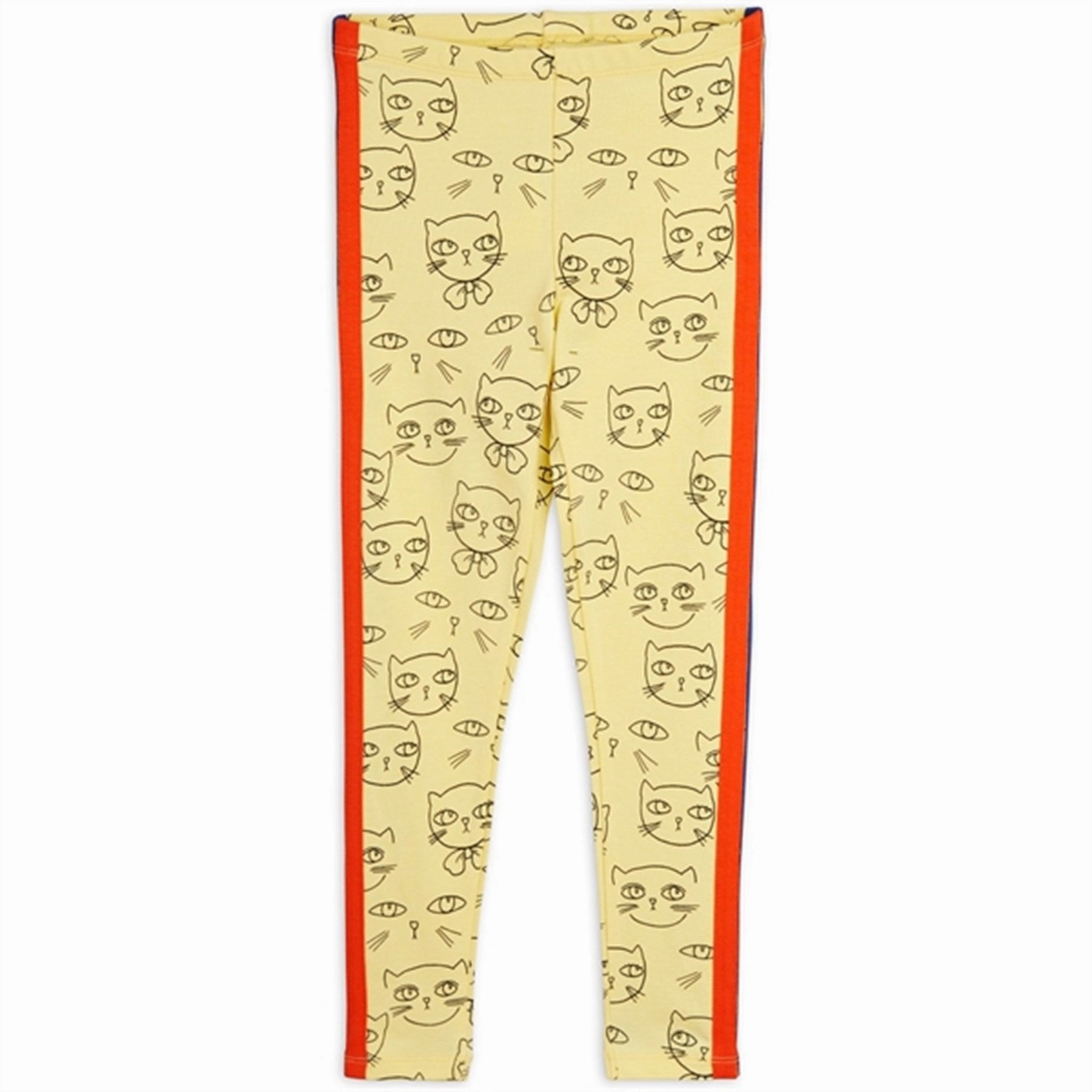 Mini Rodini Yellow Cathlethes Aop Leggings Casual Fit Wear Comfortable Activewear