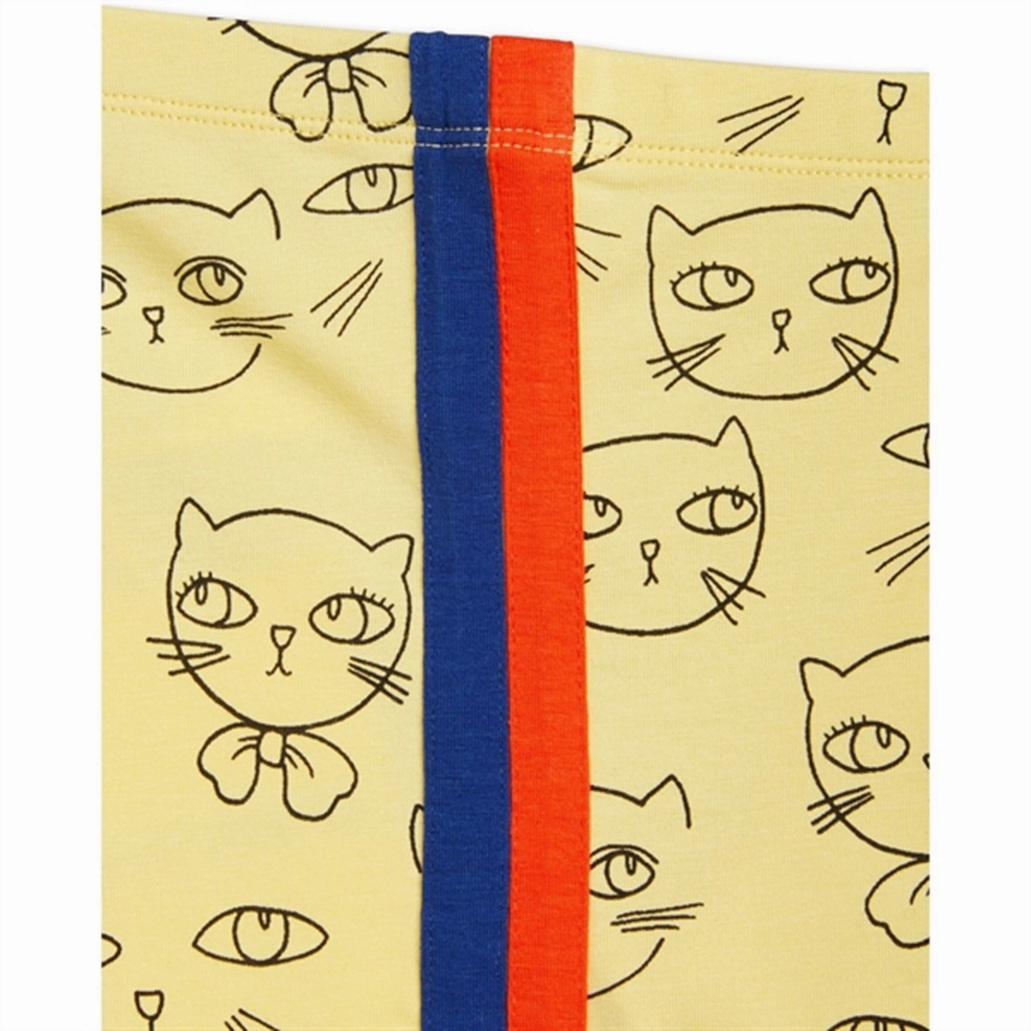 Mini Rodini Yellow Cathlethes Aop Leggings anti static