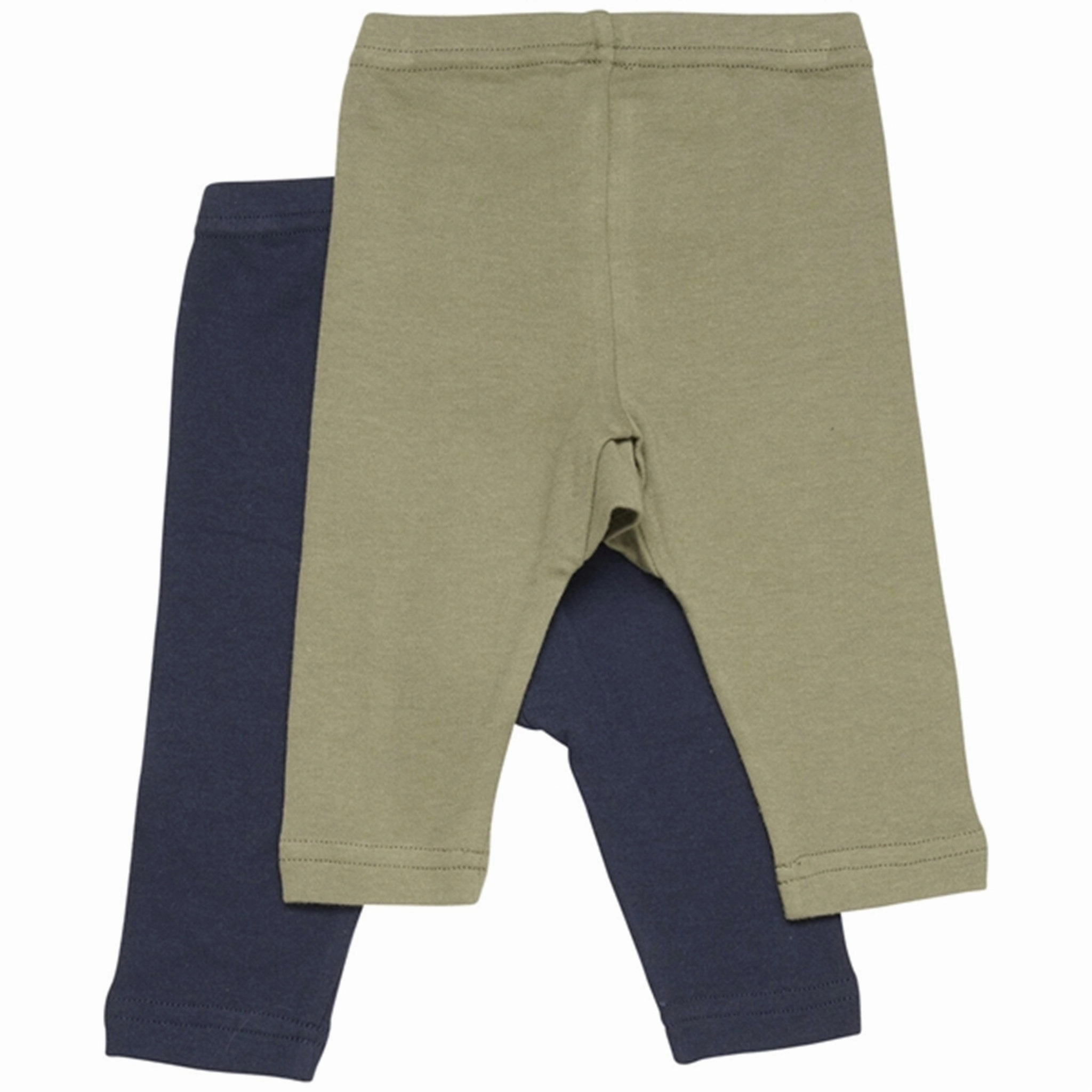 Comfort Base Pippi Leggings AOP Print 2-pack Deep Lichen Green