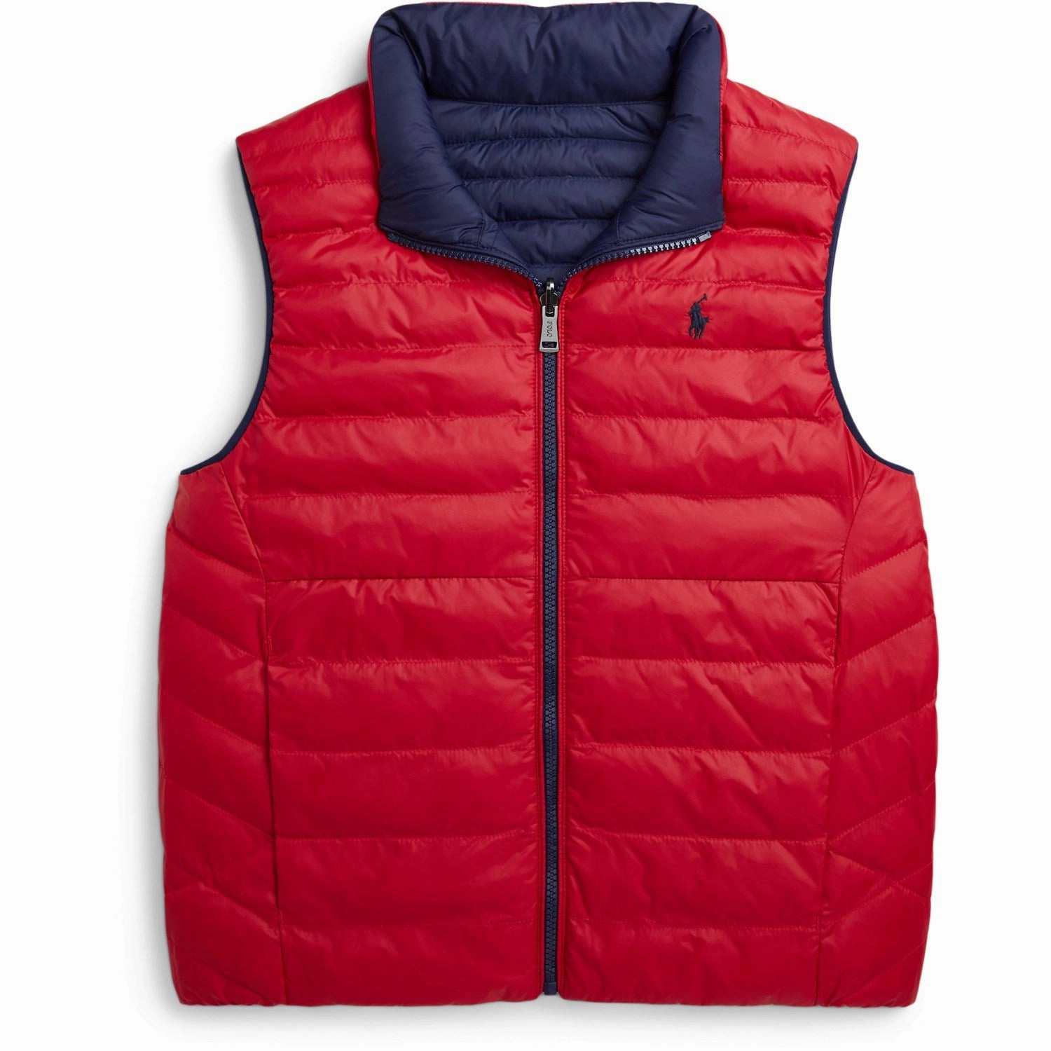 Polo Ralph Lauren Newport Navy/Rl2000 Red Boy Vest limit Double Layered Panels