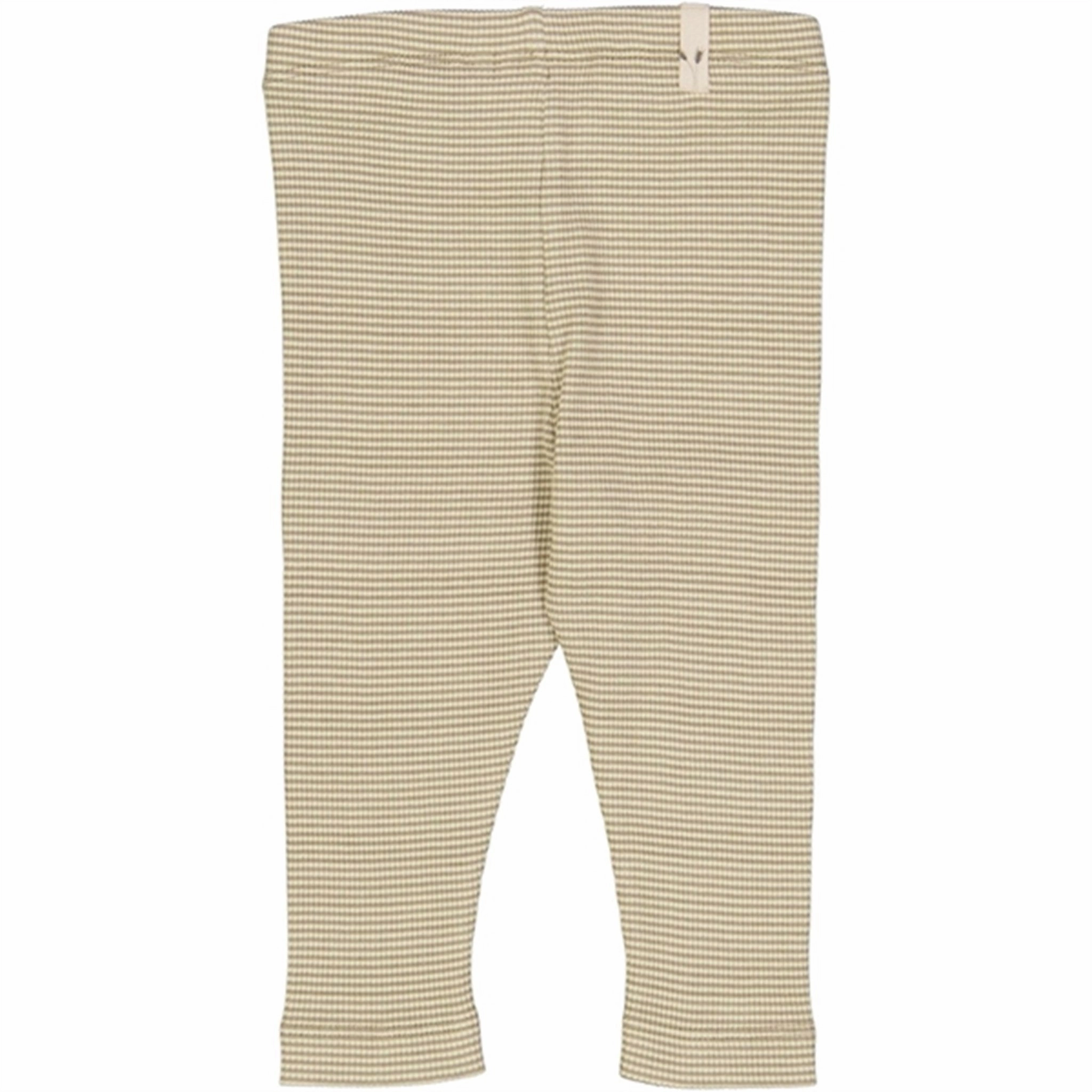 Anti Odor Fitness Training Cold Weather Wheat Warm Stone Stripe Jersey Leggings