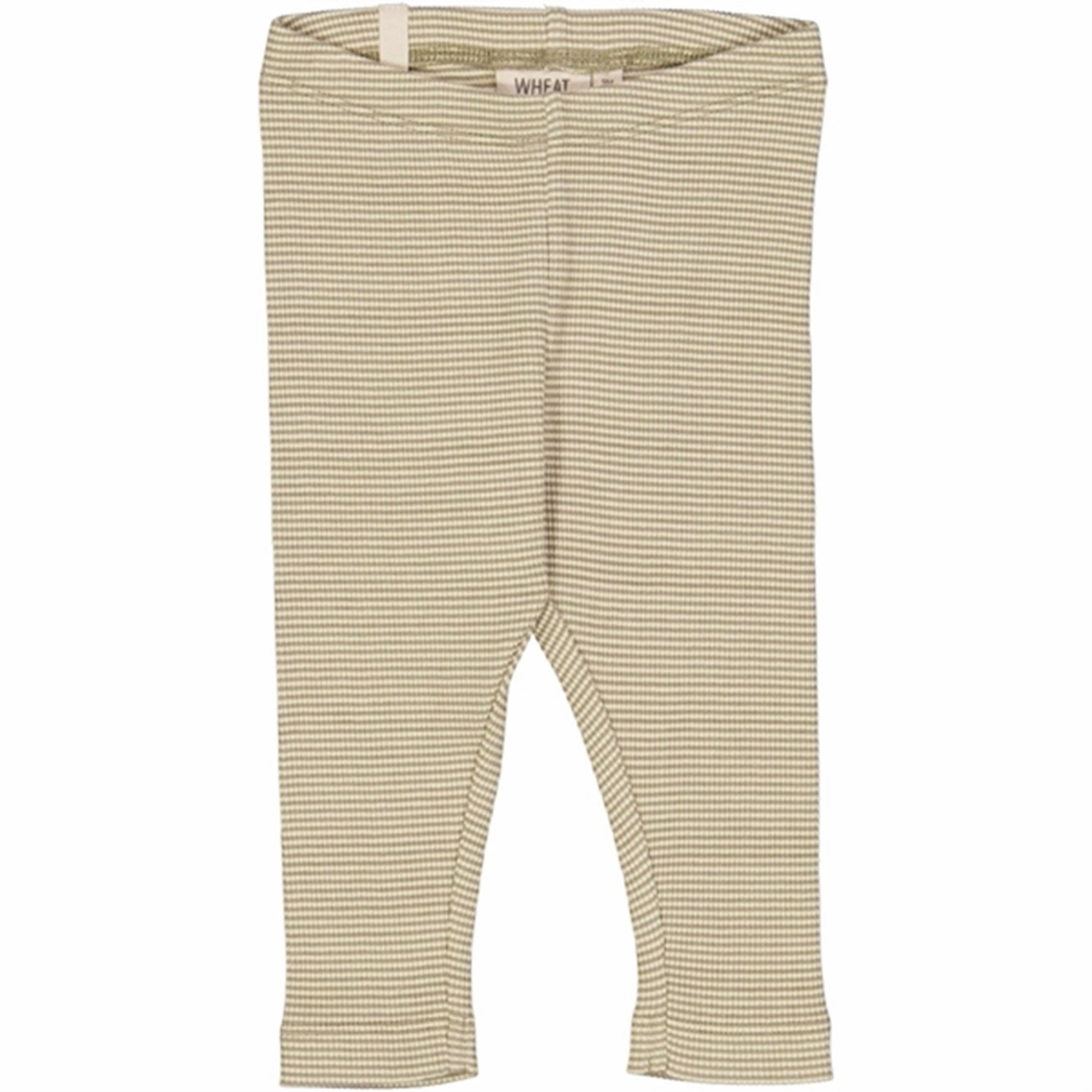 Seamless Pockets Wheat Warm Stone Stripe Jersey Leggings