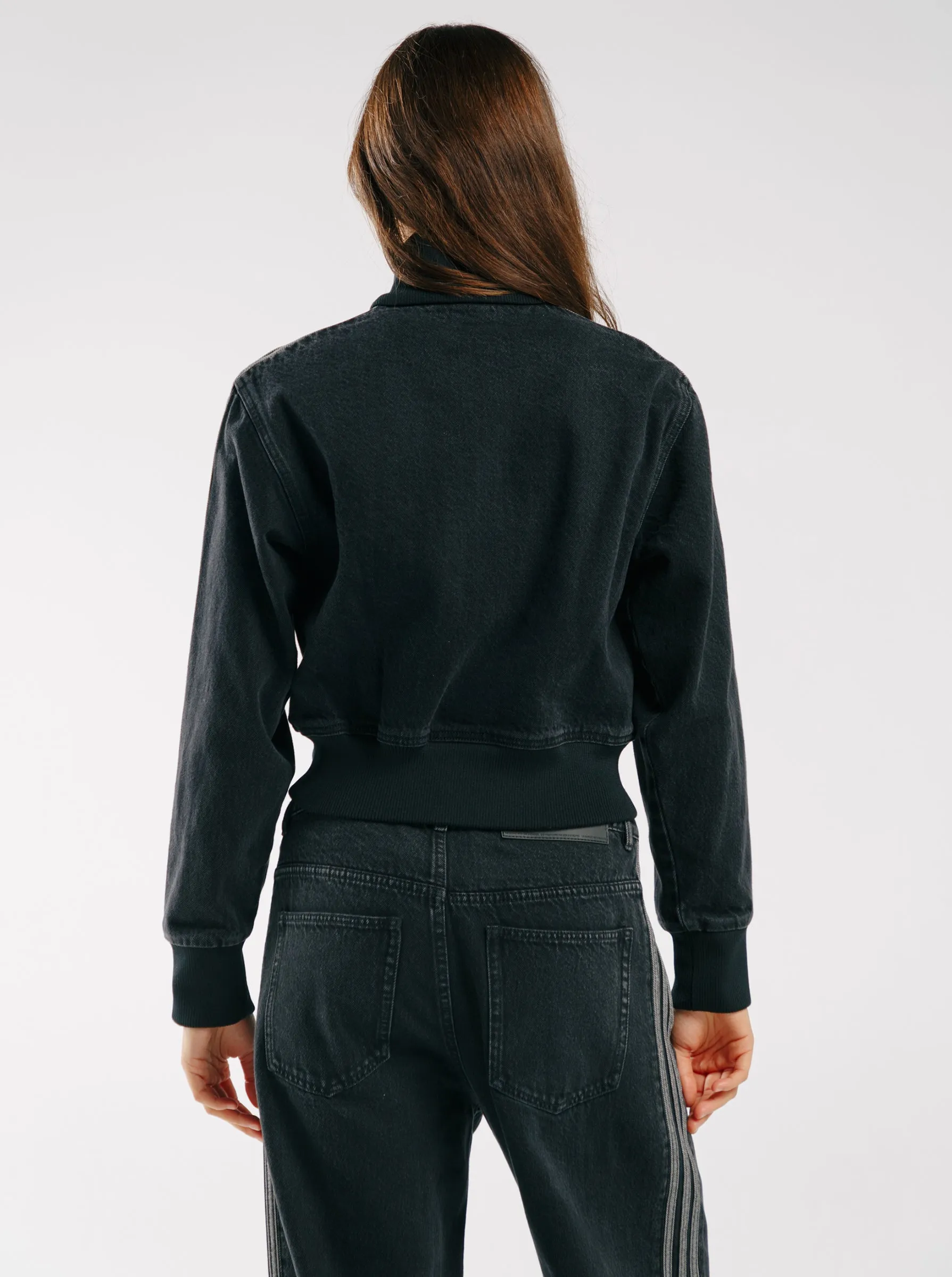 Adicolor Denim Track Top Foldable Collar Defend