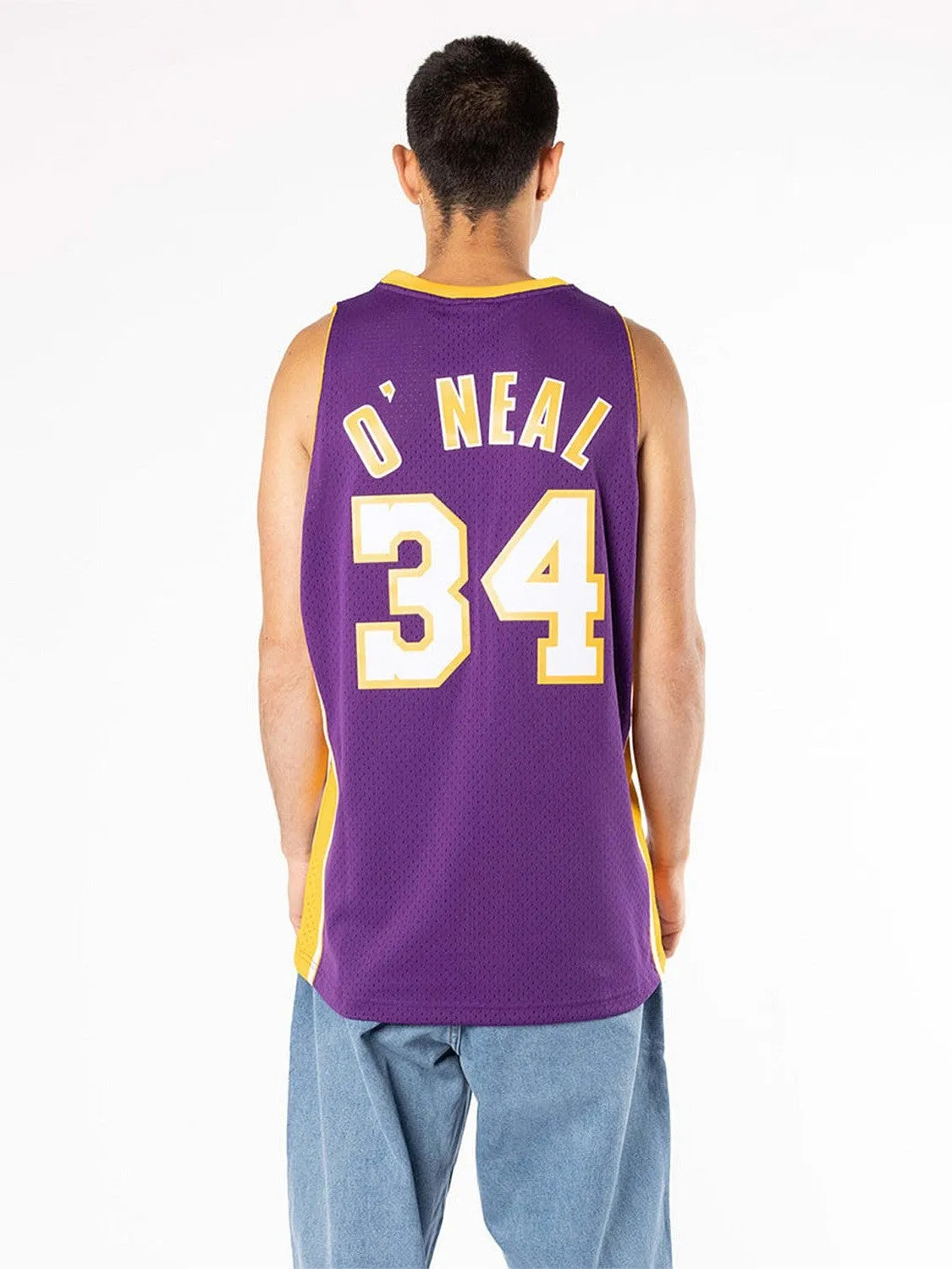 Los Angeles Lakers Shaquille O??Neal 99-00 Road Swingman Jersey Versatile Outfit Thermoregulating Lining