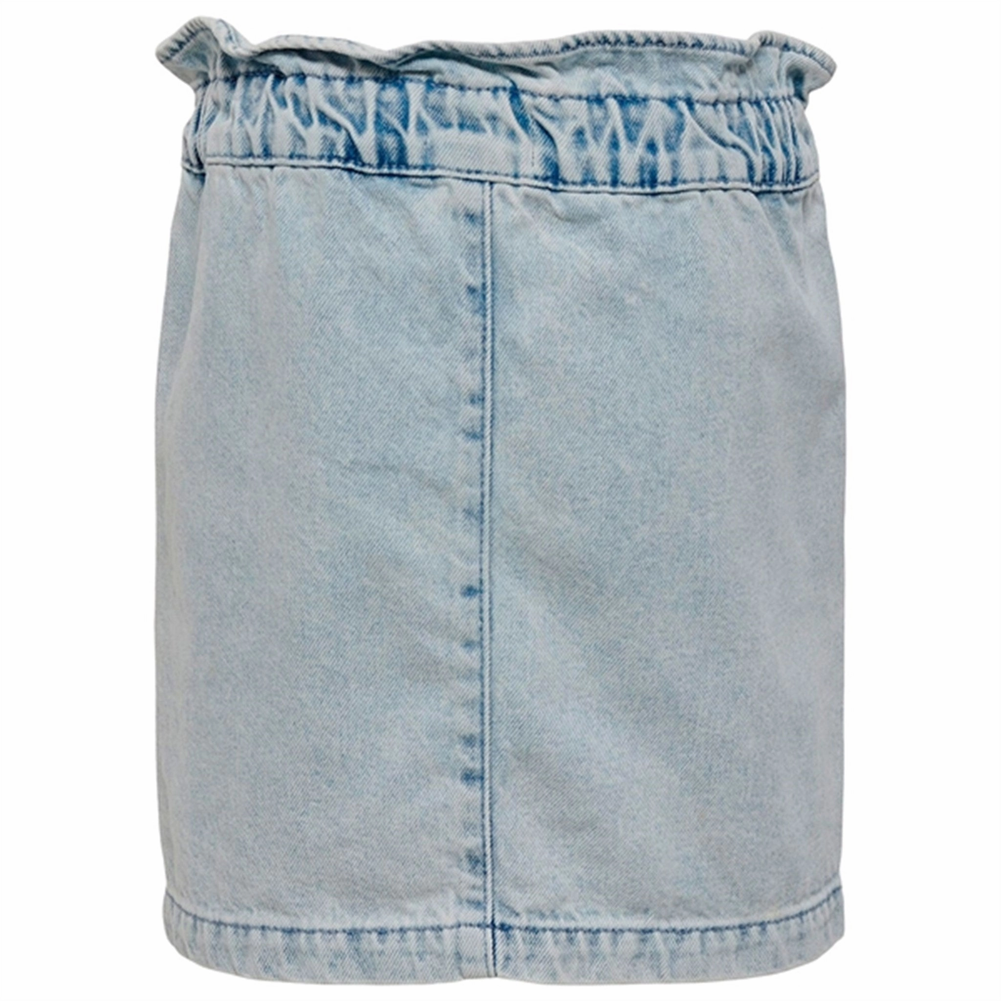 Classic Touch Kids ONLY Light Blue Denim Olina Frill Denim Skirt
