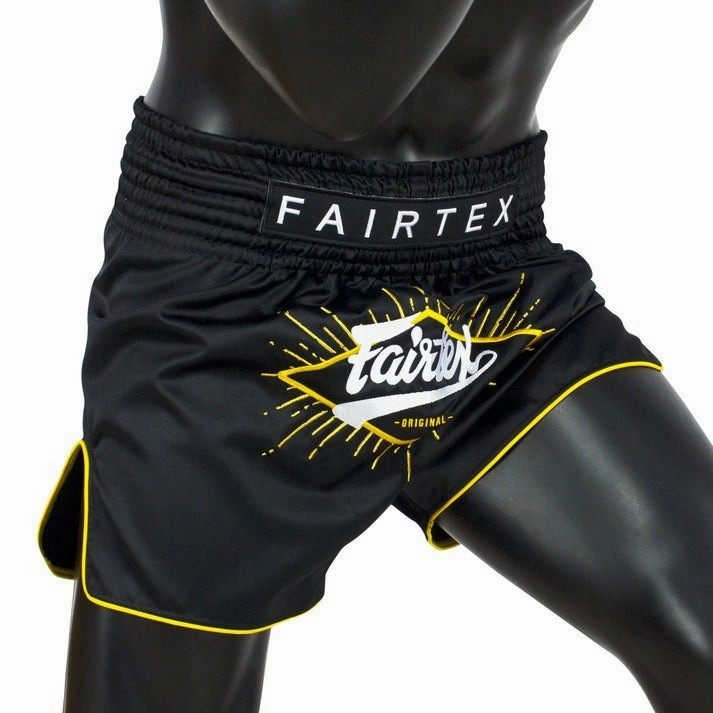 Tagless Labeling Fairtex Focus Muay Thai Shorts BS1903 Black