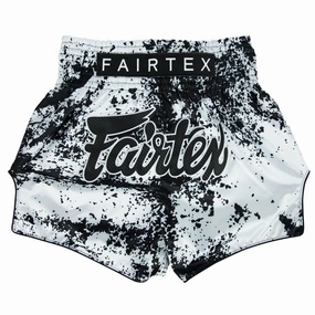 Fairtex Grunge Muay Thai Shorts BS1948 White quick-dry feature Beach-Ready Look