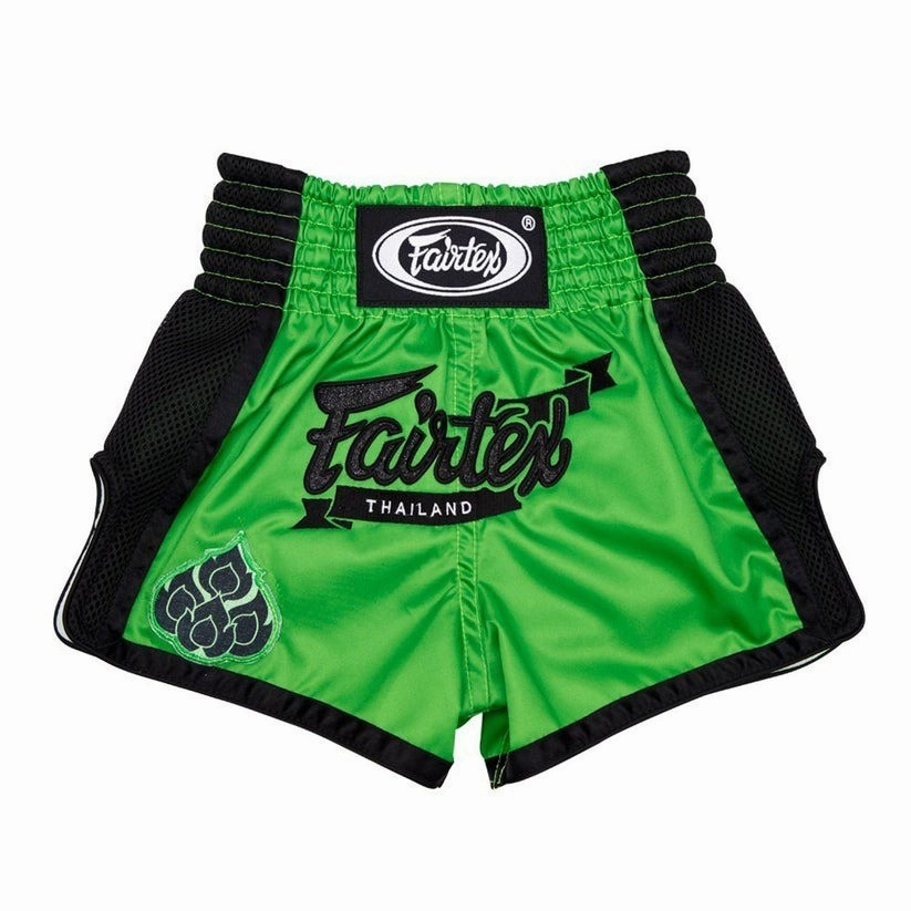 Fairtex Kids Muay Thai Shorts Siam Green BSK2106 light feel