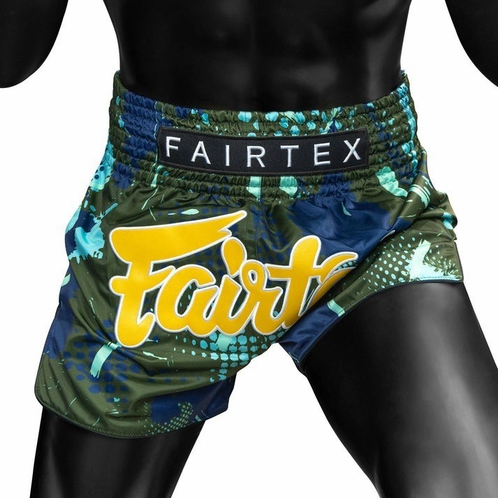 Fairtex Matrix Muay Thai Shorts BS1954 Green Mood Match